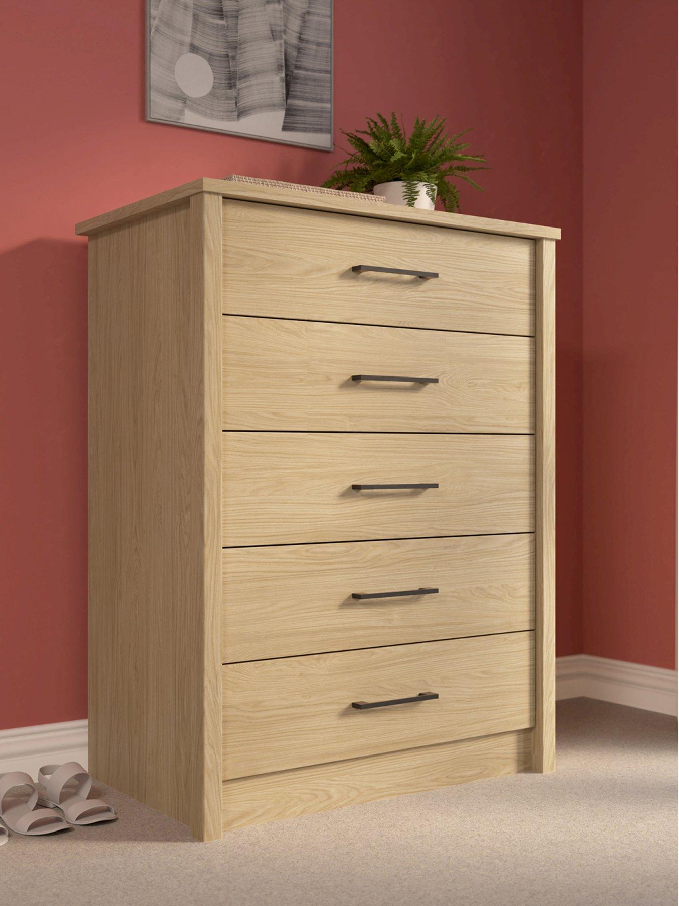 One Call Reign Ready Assembled 5 Drawer Chest