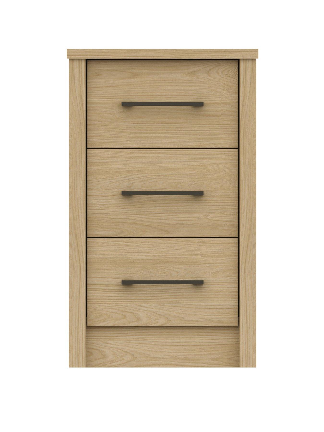 Image 2 of 4 of One Call Reign 3 Drawer Bedside Table