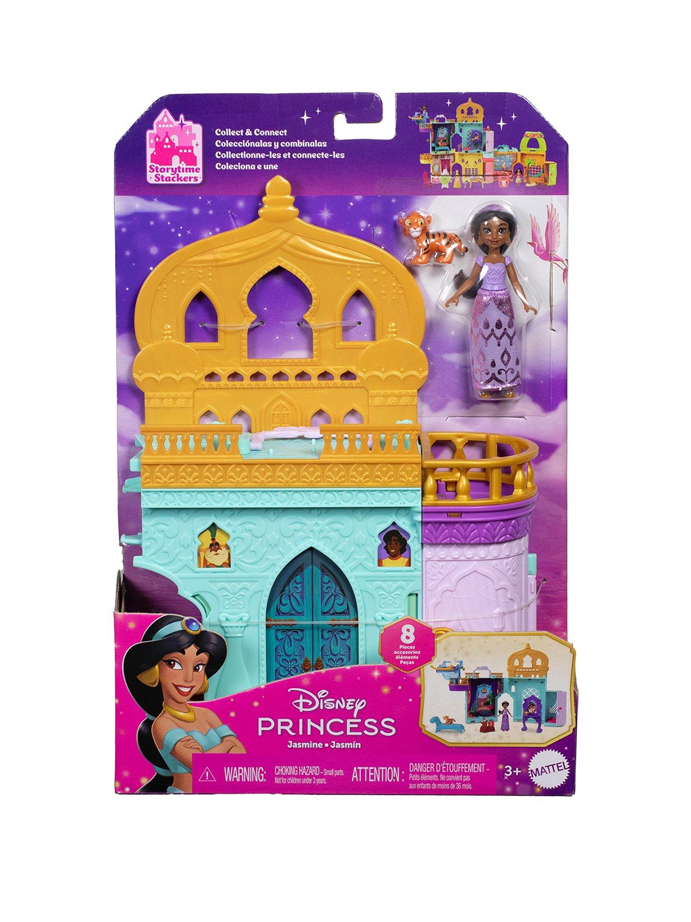 Disney Princess Jasmine Stacking Castle Doll House with Small Doll, Inspired by Disney Movie Aladdin