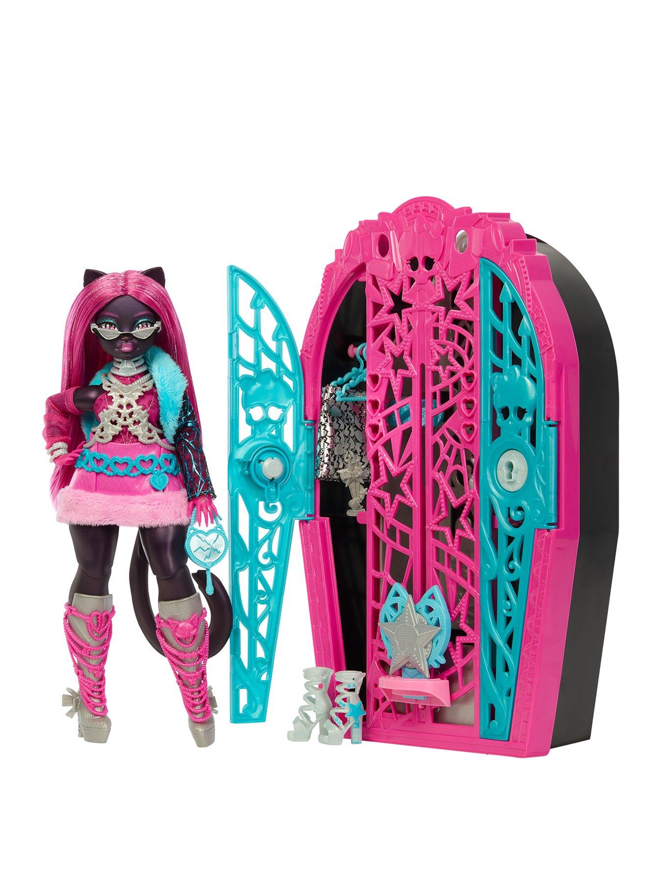 Monster High Skulltimate Secrets Hauntlywood Mysteries Doll, Catty Noir with 19+ Surprises