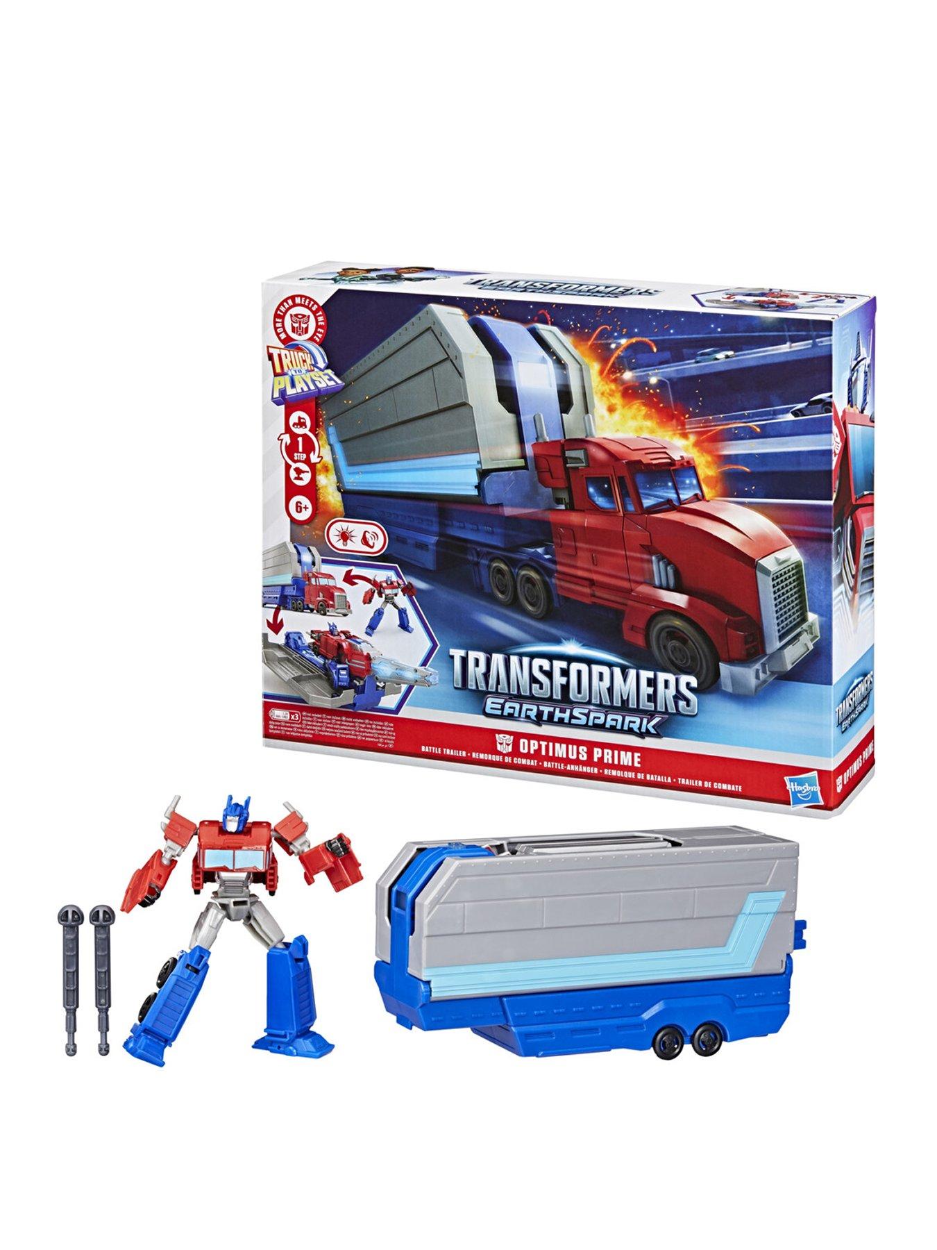 Image 1 of 7 of Transformers Earthspark&nbsp;Optimus Prime Battle Trailer Playset