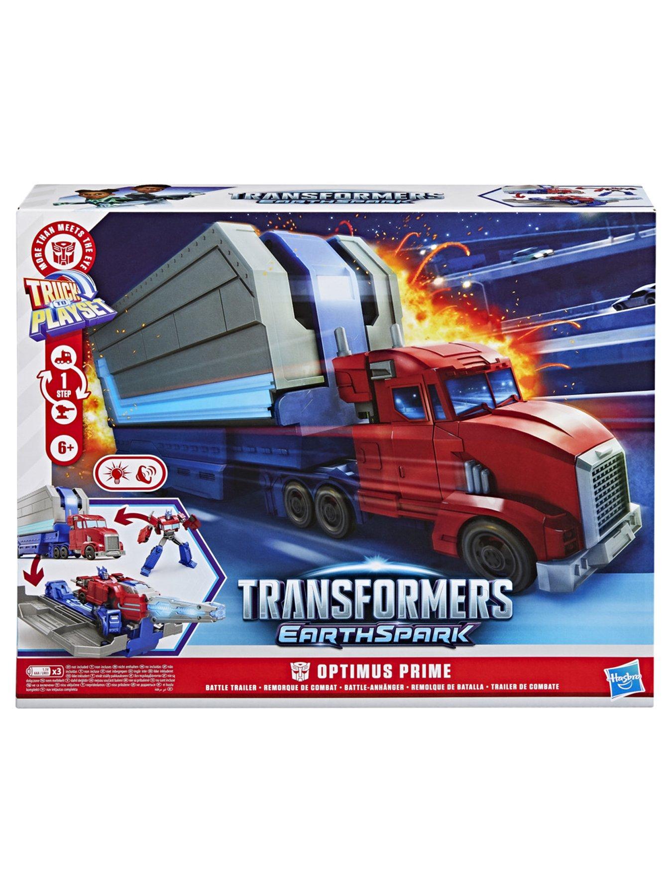 Image 3 of 7 of Transformers Earthspark&nbsp;Optimus Prime Battle Trailer Playset