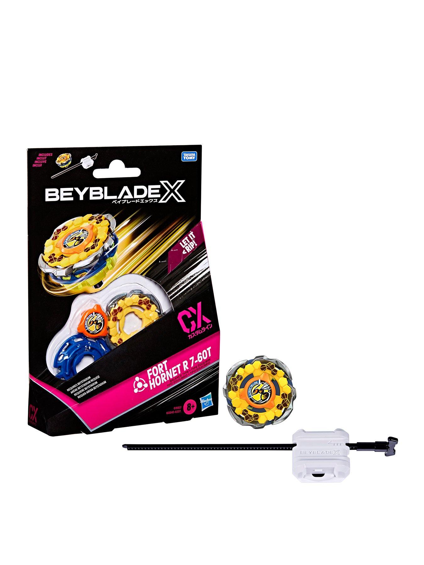 Beyblades Beyblade X Fort Hornet R 7-60T CX Starter Pack Top and Launcher
