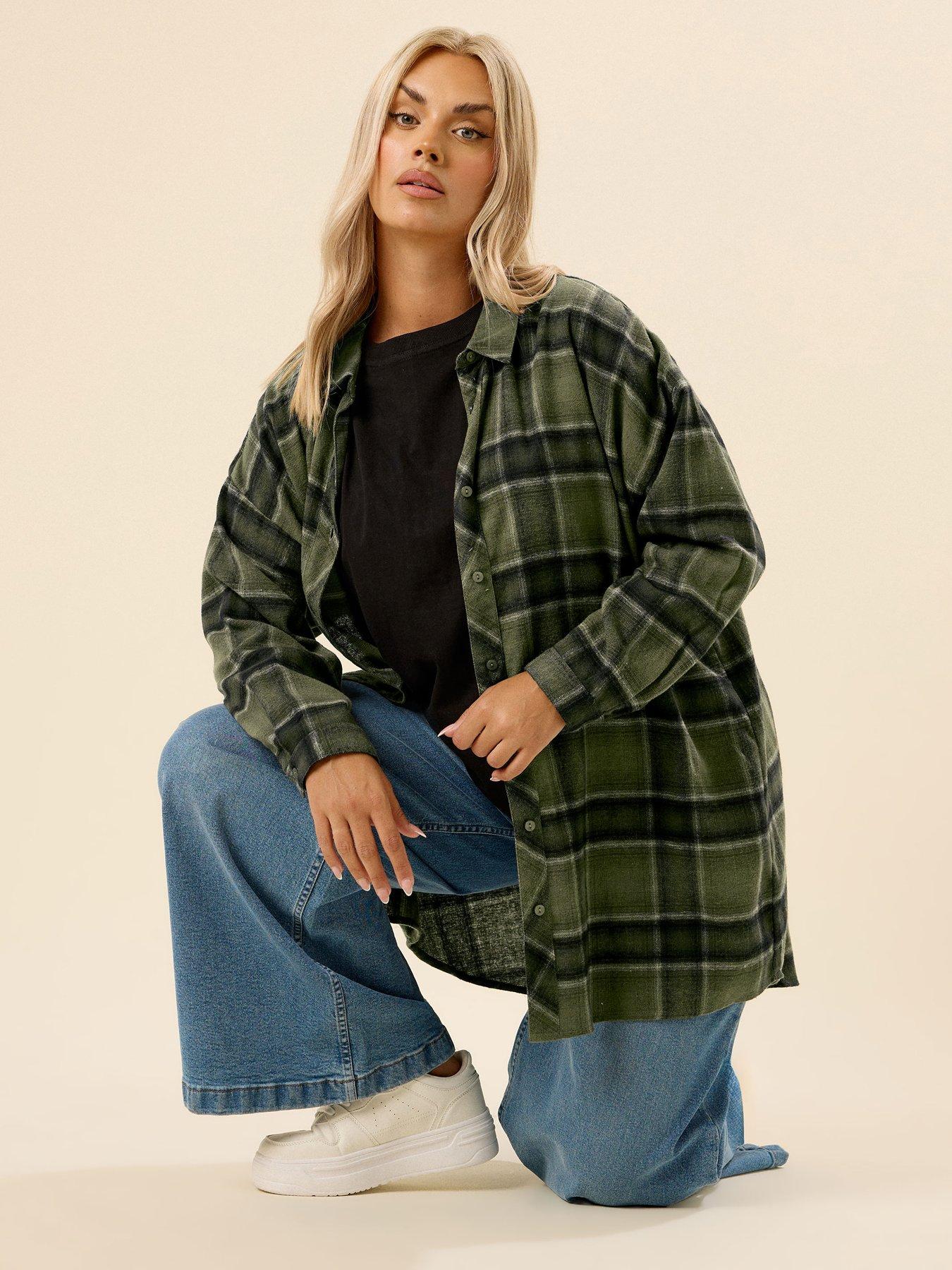 undefined Curve Oversized Check Shirt