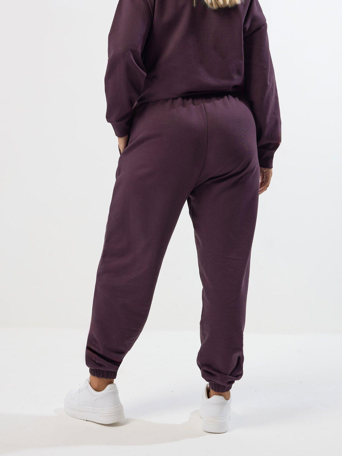 Image 2 of 5 of Yours Curve Cuffed Leg Jogger - Purple