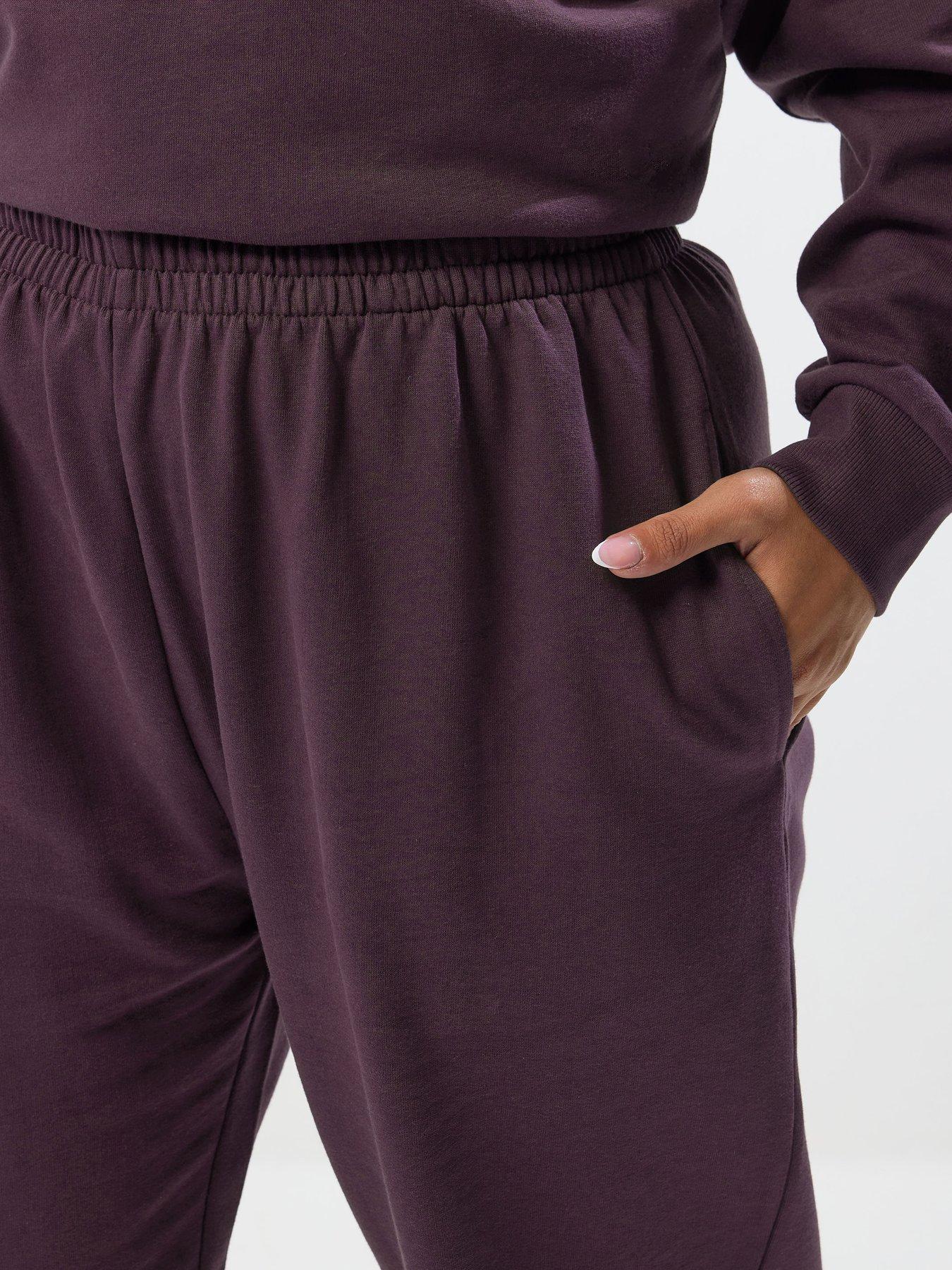 Image 4 of 5 of Yours Curve Cuffed Leg Jogger - Purple