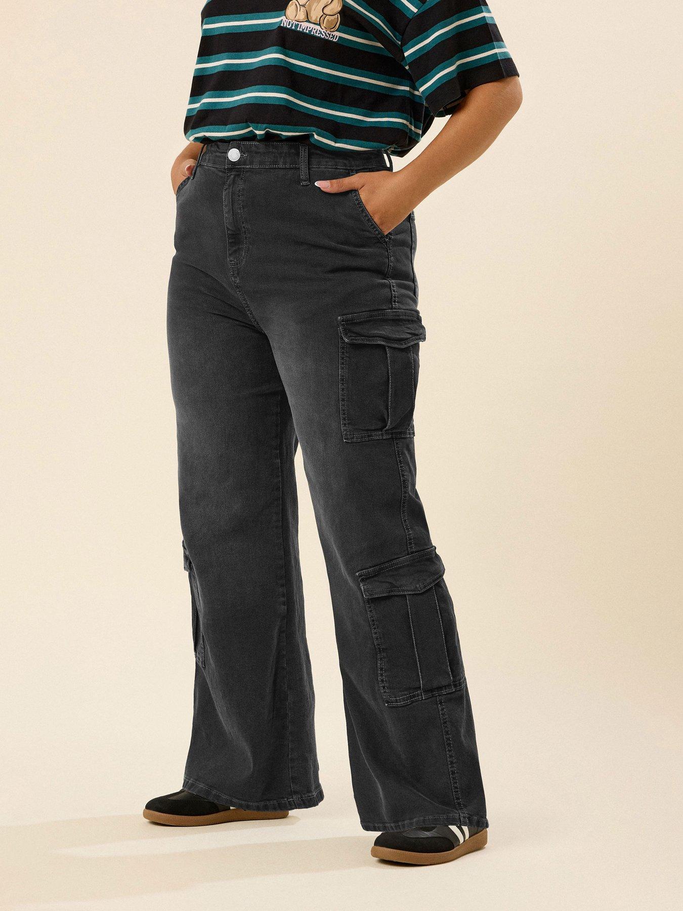 undefined Curve Cargo Jean - Black