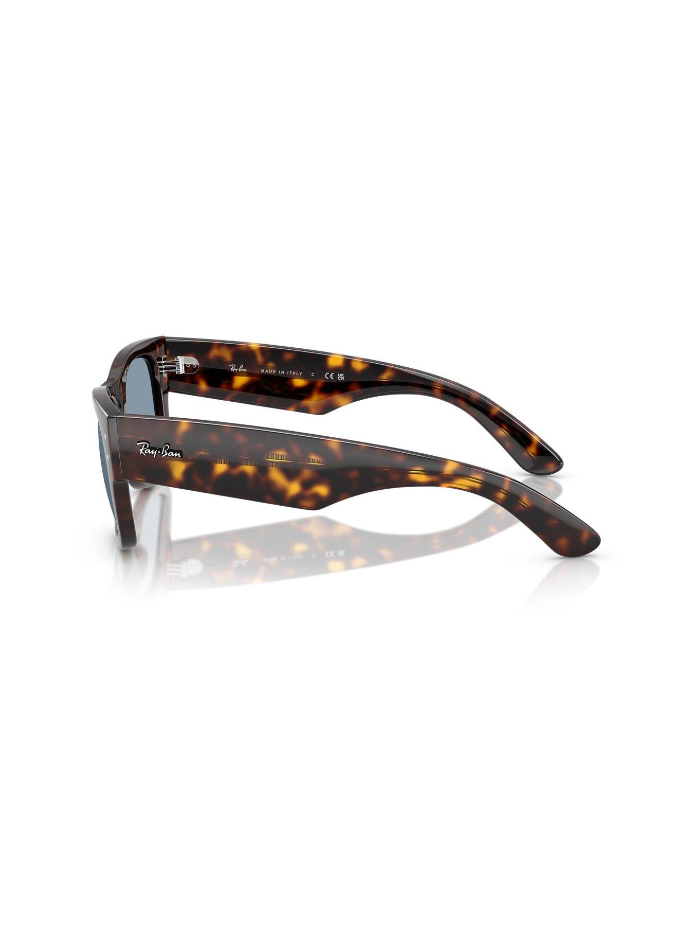 Image 2 of 4 of Ray-Ban Mega Wayfarer Havana Frame With Blue Lens - Multi