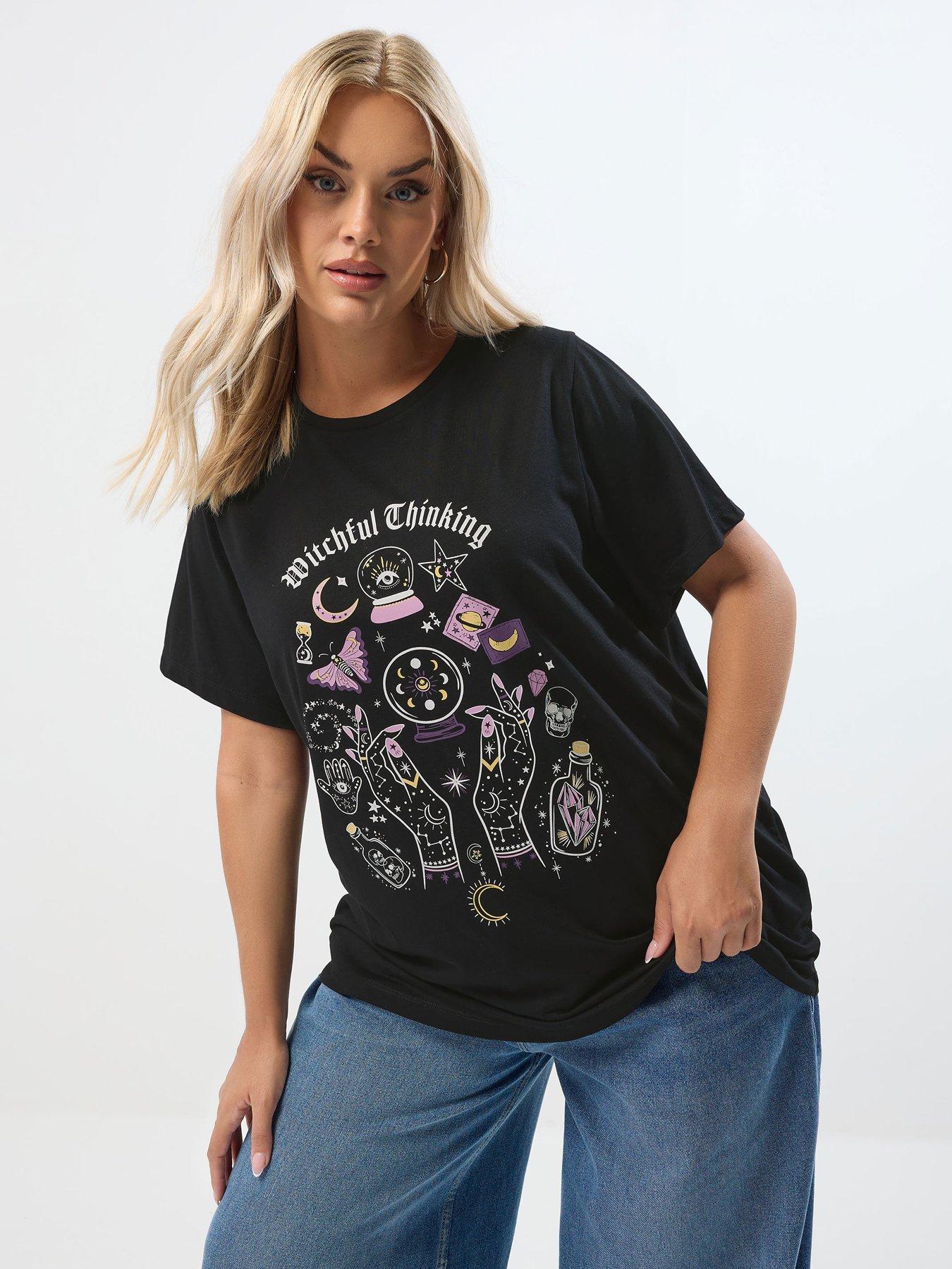 undefined Curve Placement Set In Sleeve T-Shirt - Black