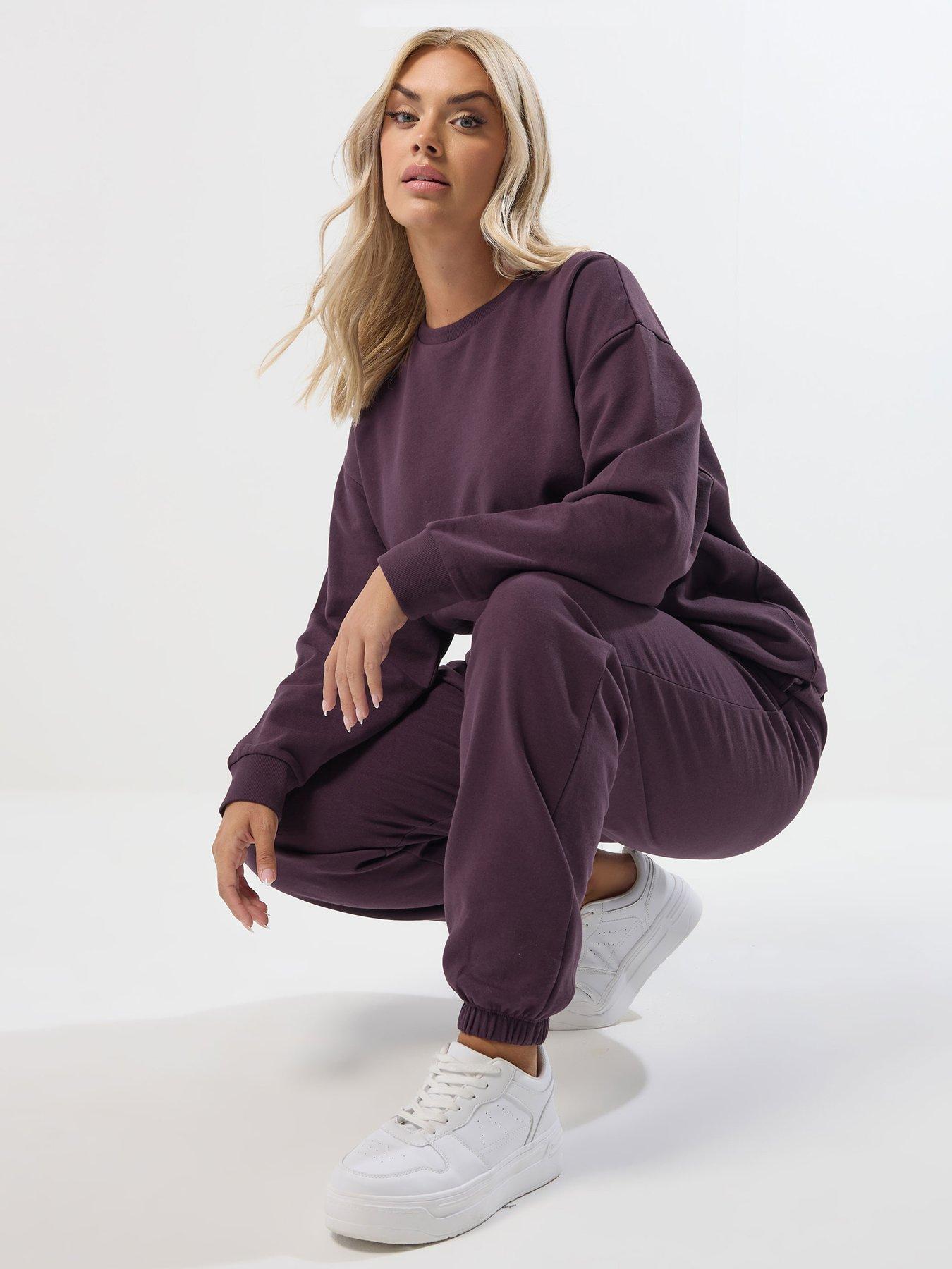 undefined Curve Crew Neck Sweatshirt & Trouser Set
