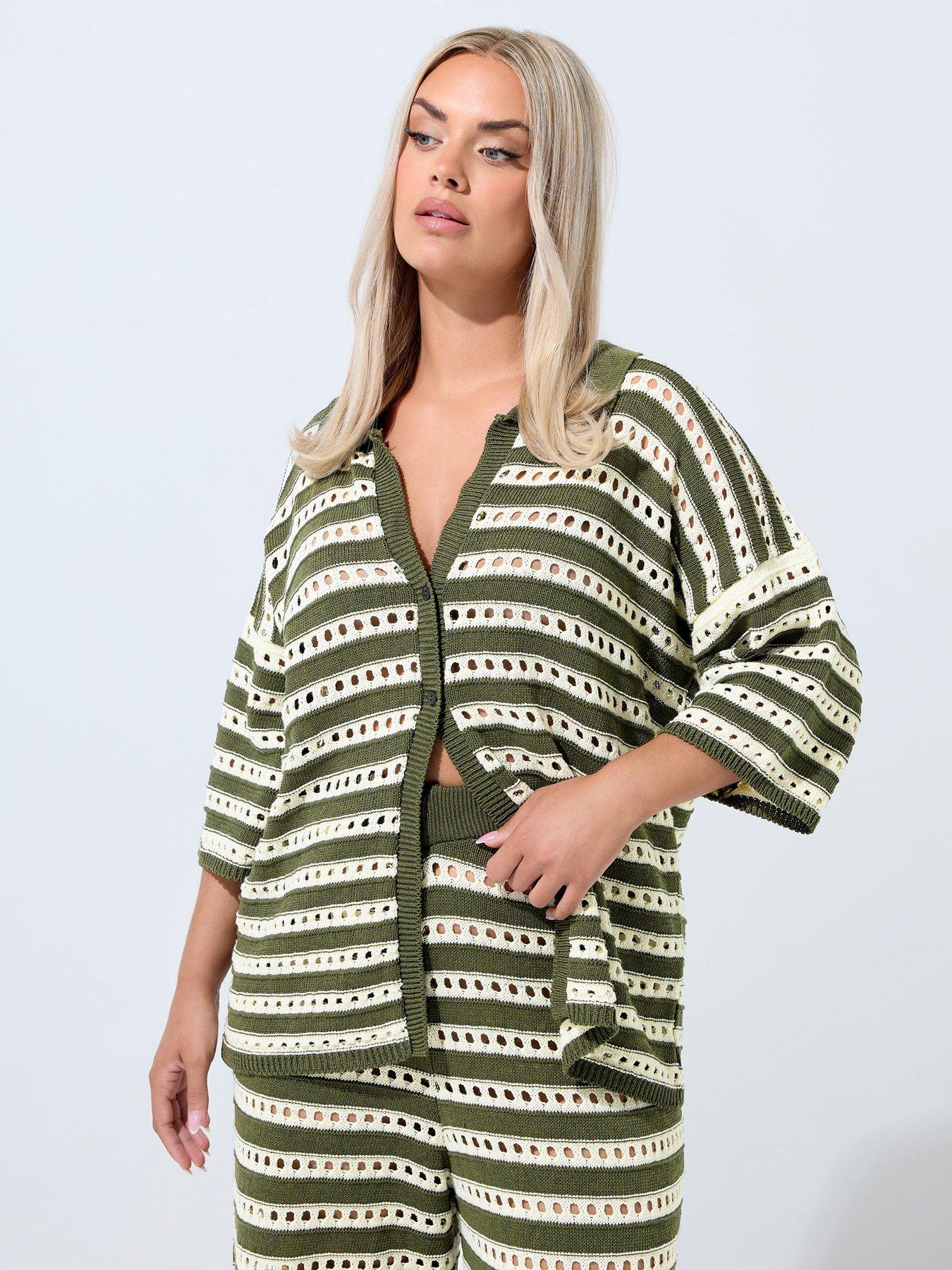 undefined Curve Knitted Shirt