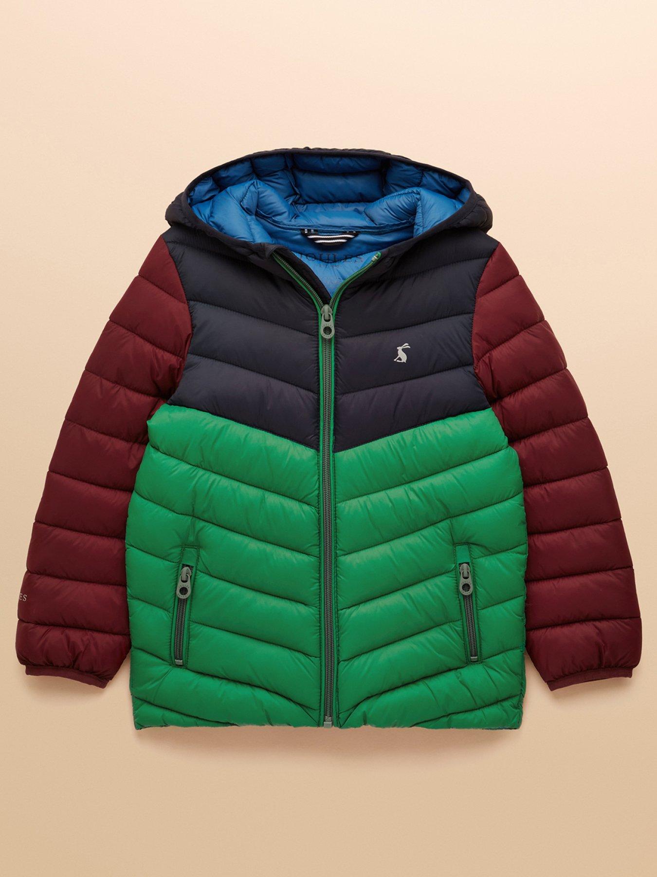 Joules Boys Cairn Colour Block Padded Coat - Multi