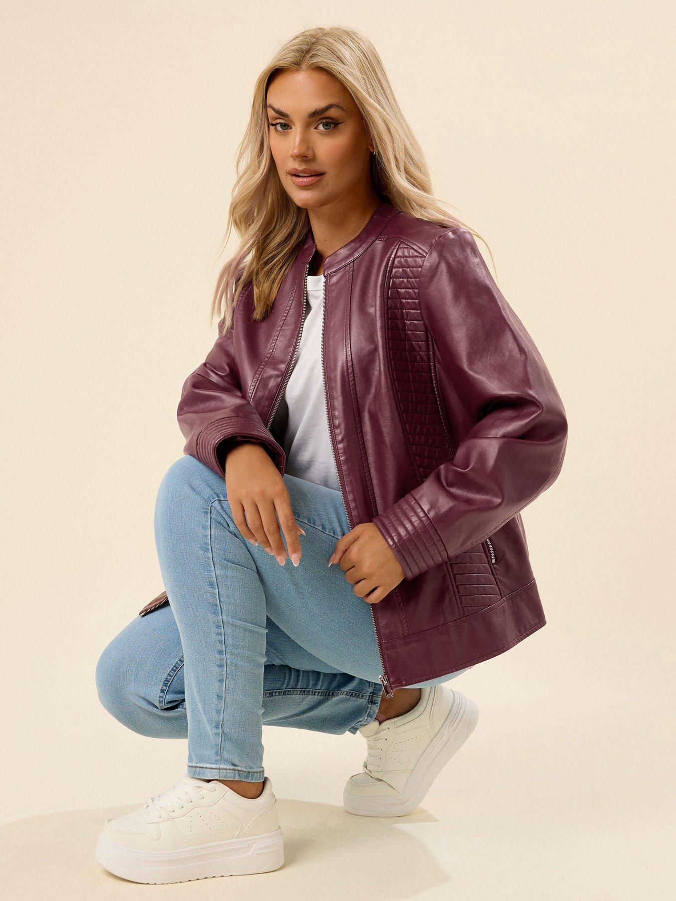 undefined Curve Pu Jacket - Red