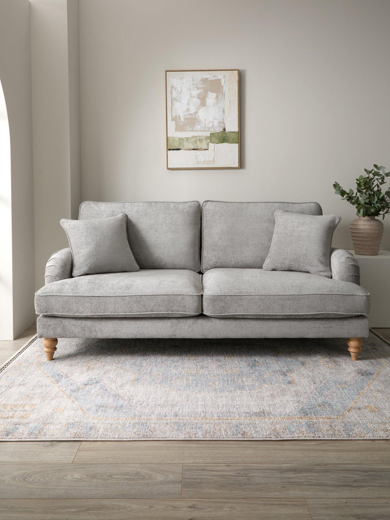Michelle Keegan Home Hepburn 3 Seater Fabric Sofa