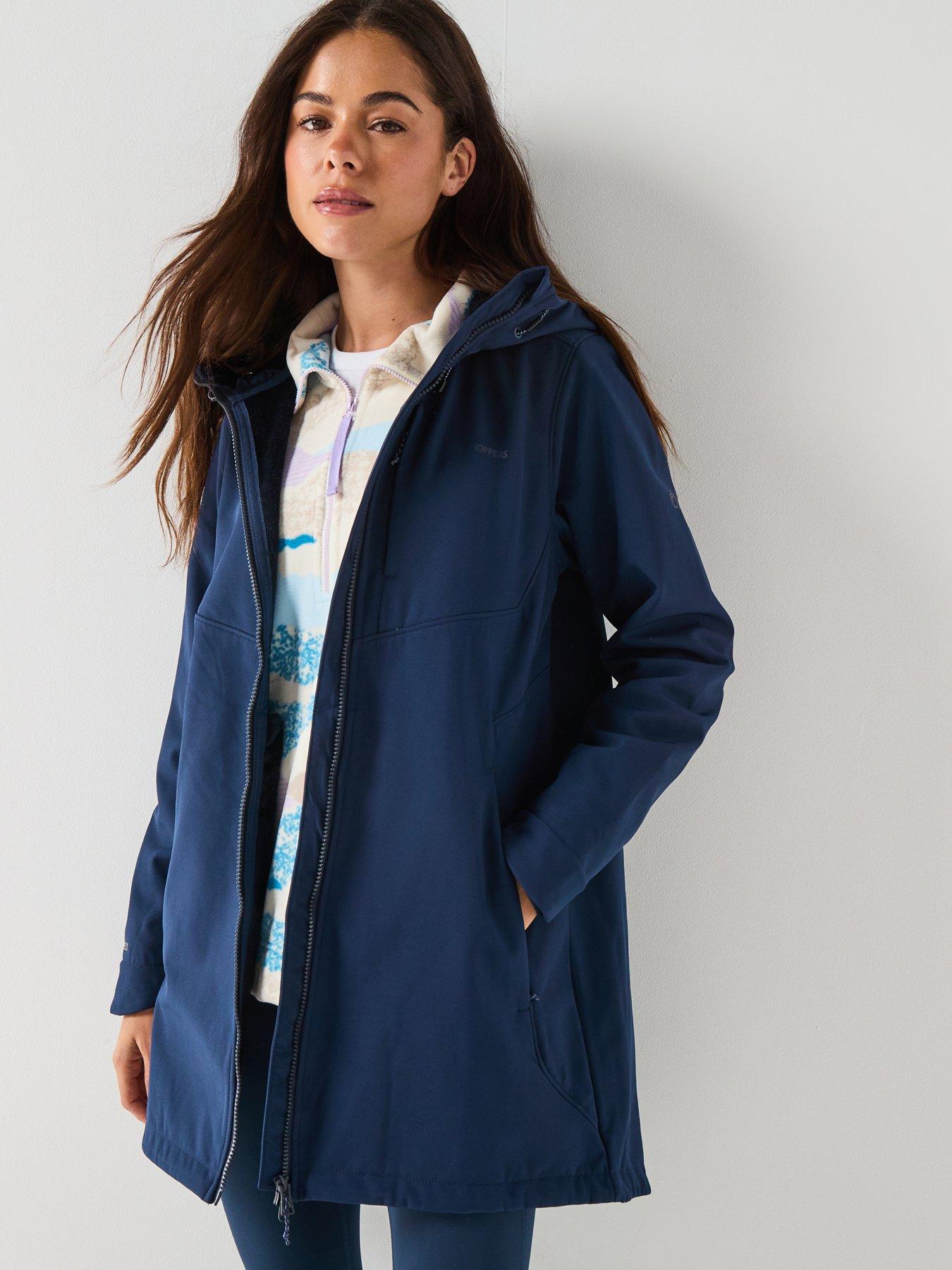Craghoppers Womens Hopegill Hooded Softshell Jacket, Navy, Size 10, Women
