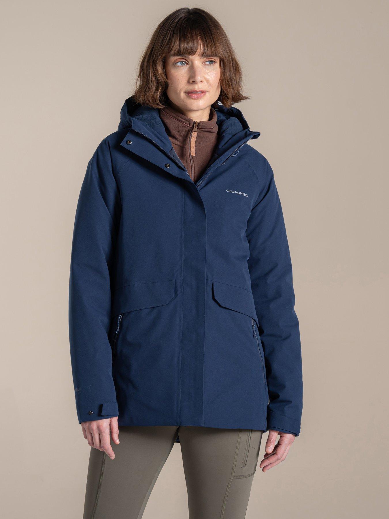 Craghoppers Women's Navy Caldbeck Ii Thermic Waterproof Insulated Jacket In Size 8 - Image 3