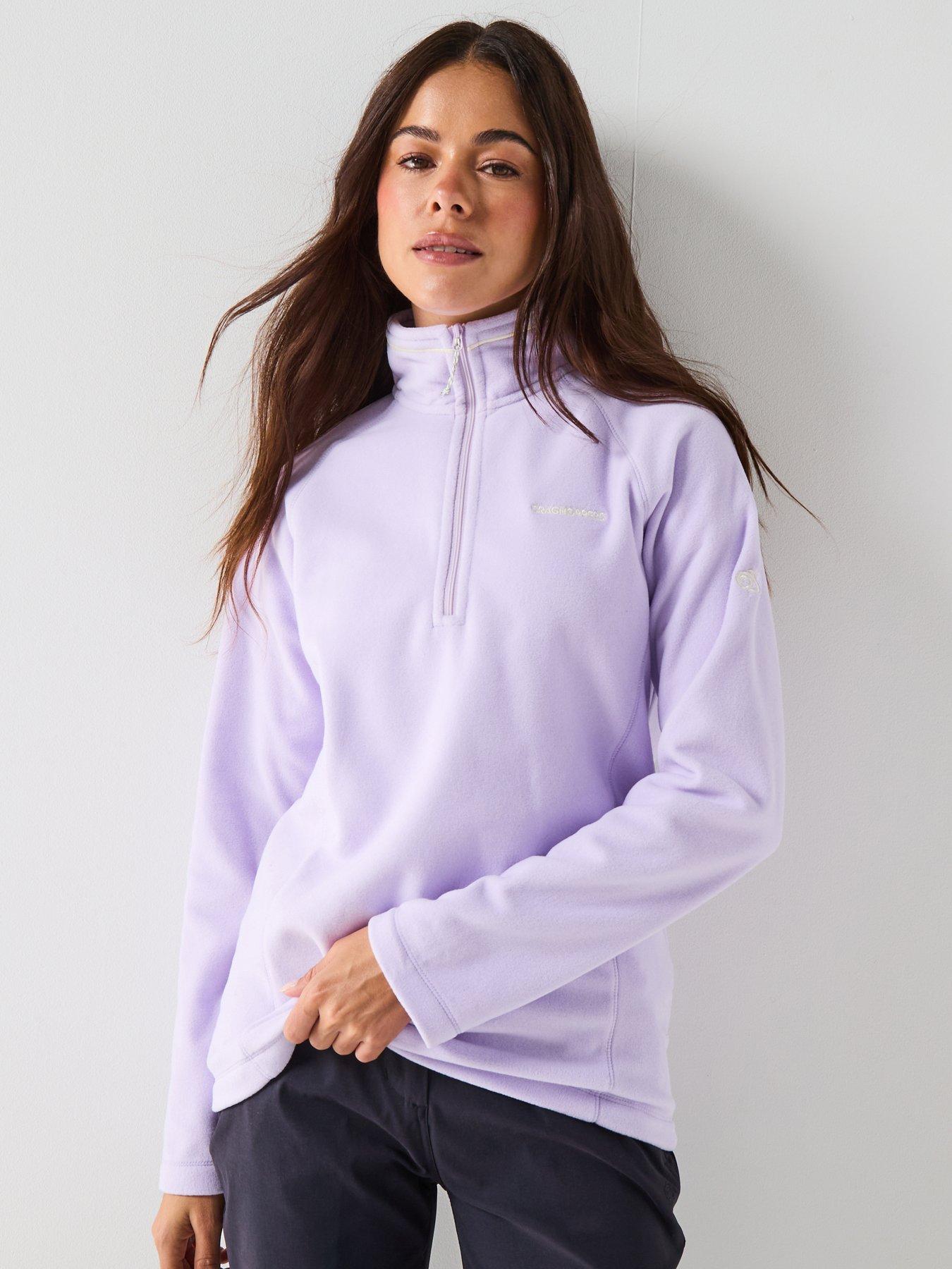 undefined Womens Miska Half Zip Fleece - Lilac