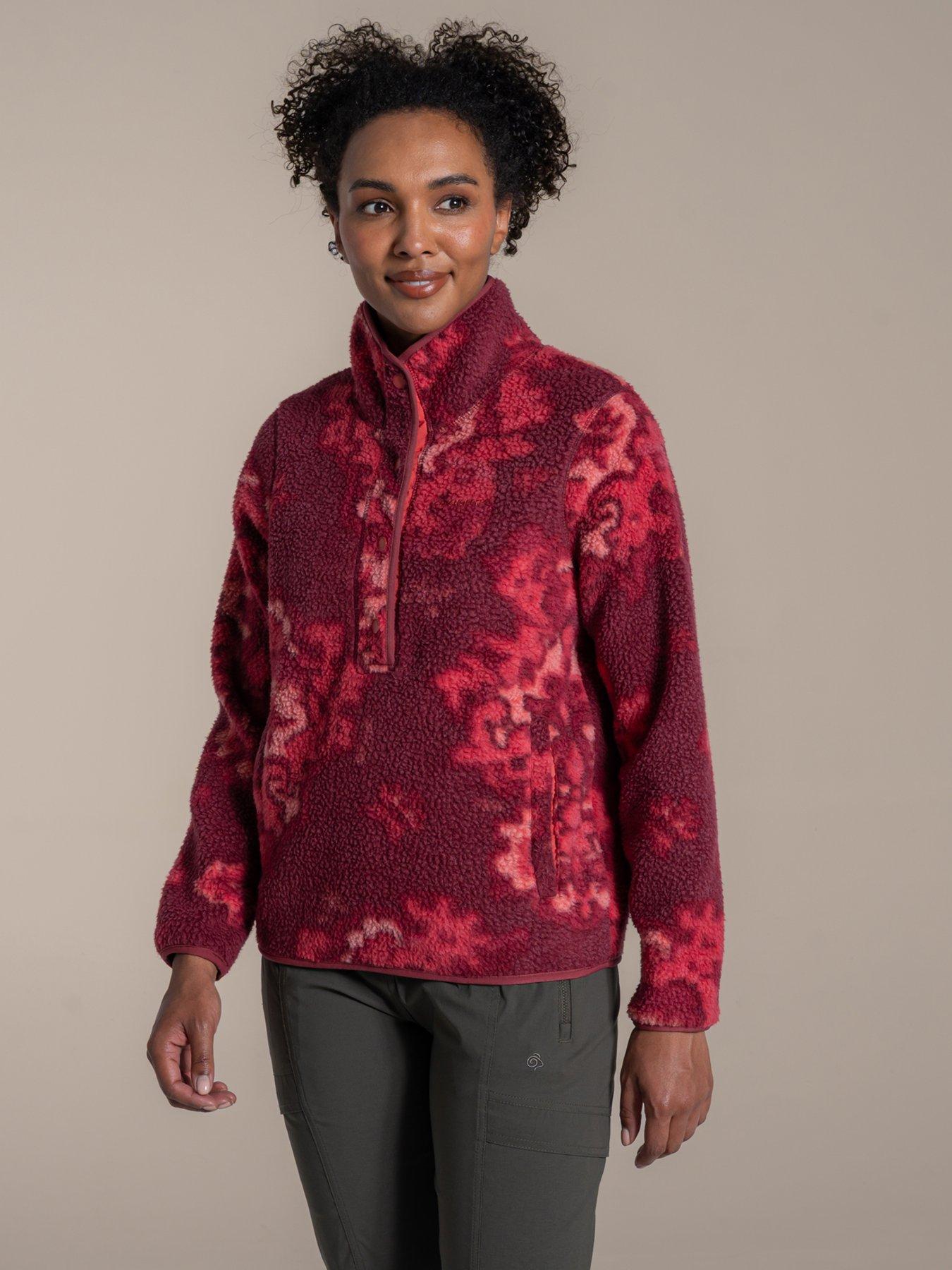 undefined Womens National Trust Rosemary II Overhead Fleece - Red