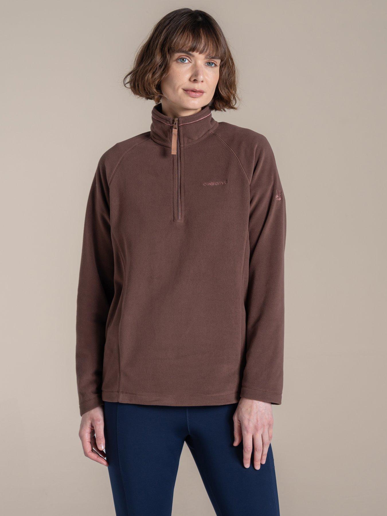 Craghoppers Womens National Trust Miska Half Zip Fleece - Brown