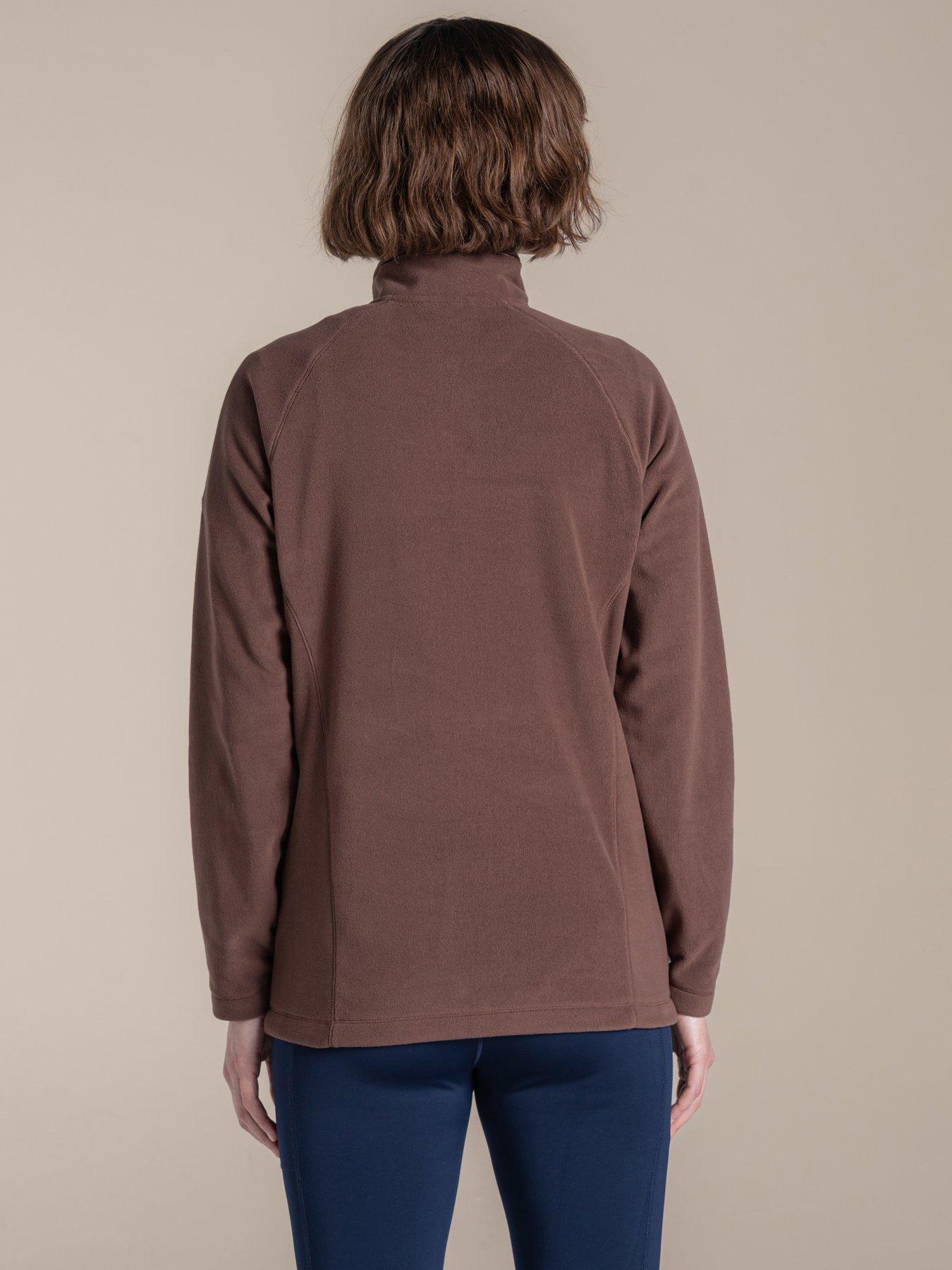 Craghoppers Women's Bronagh Half Zip Light Grey RRP £60 | UK