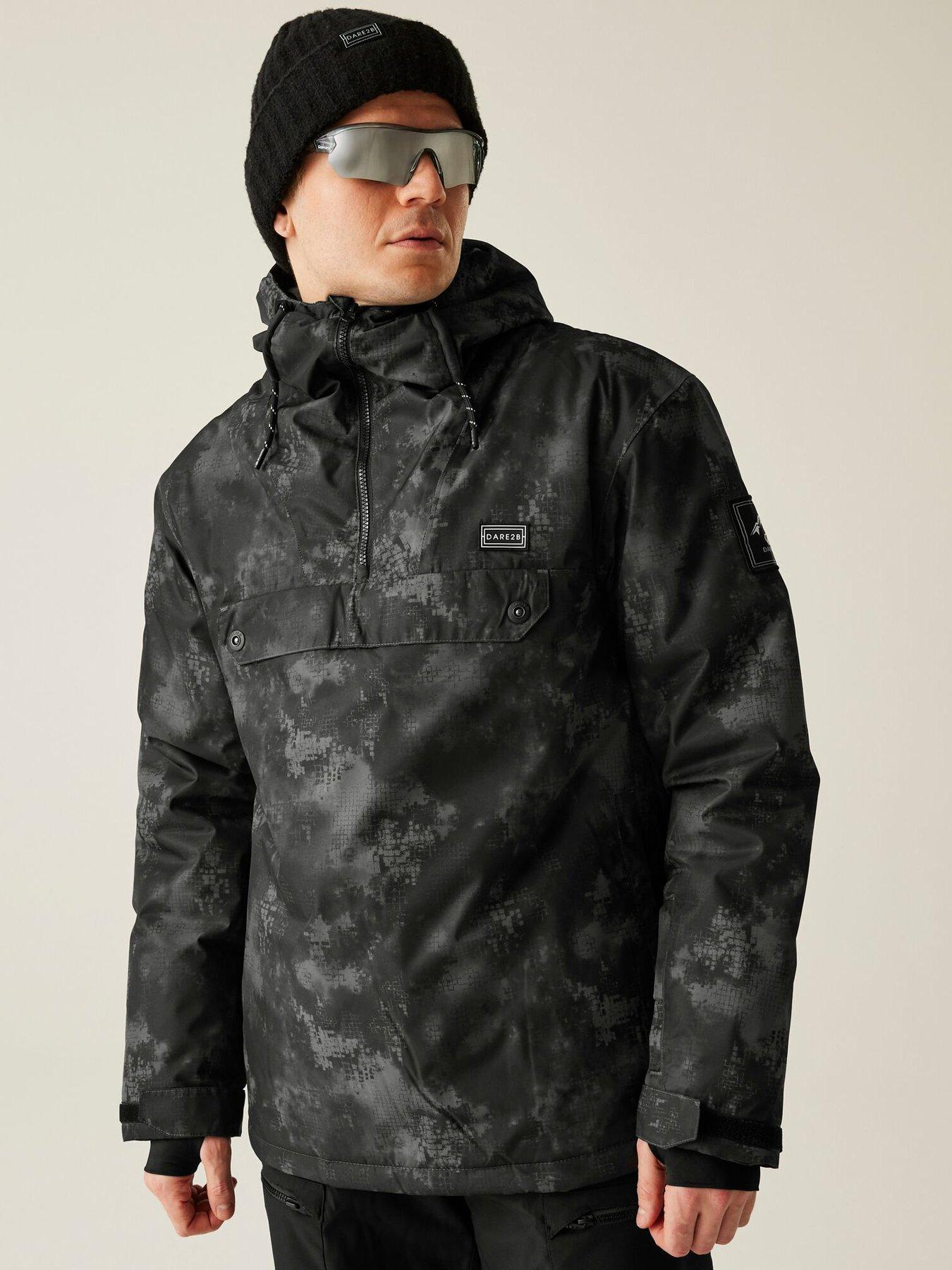 Dare 2B Supercell PRO Waterproof Breathable Taped Seams Underarm Vents Detachable Hood With Wired Peak Jacket Giacche Uomo Cascata Della Notte Denim Scuro S 120060594