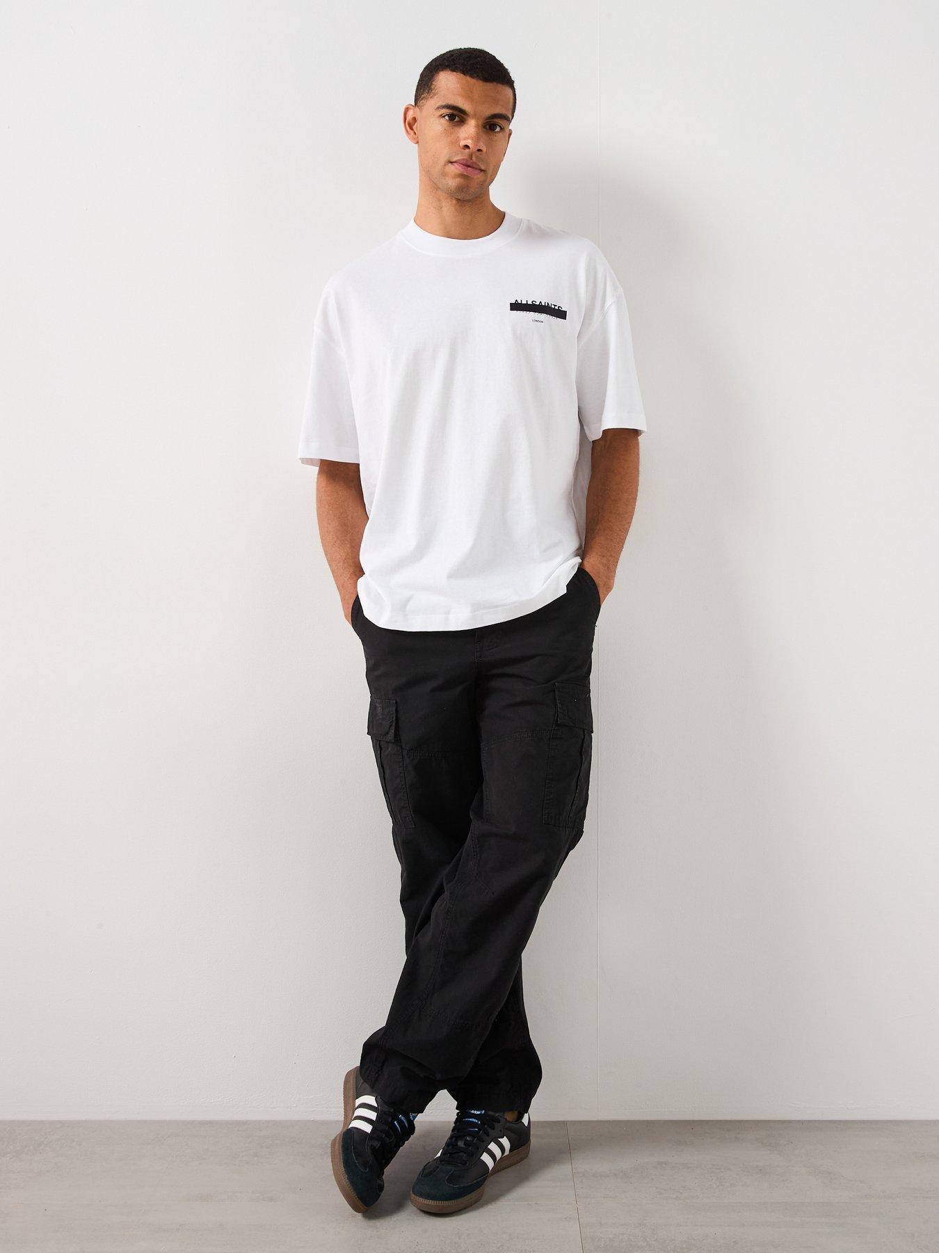 Image 3 of 6 of AllSaints All Saints Redact Short Sleeve Crew Neck T-Shirt - White