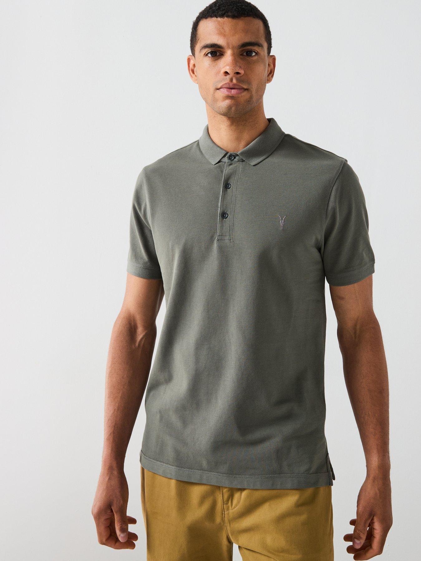 AllSaints All Saints Reform Short Sleeve Polo Shirt - Green