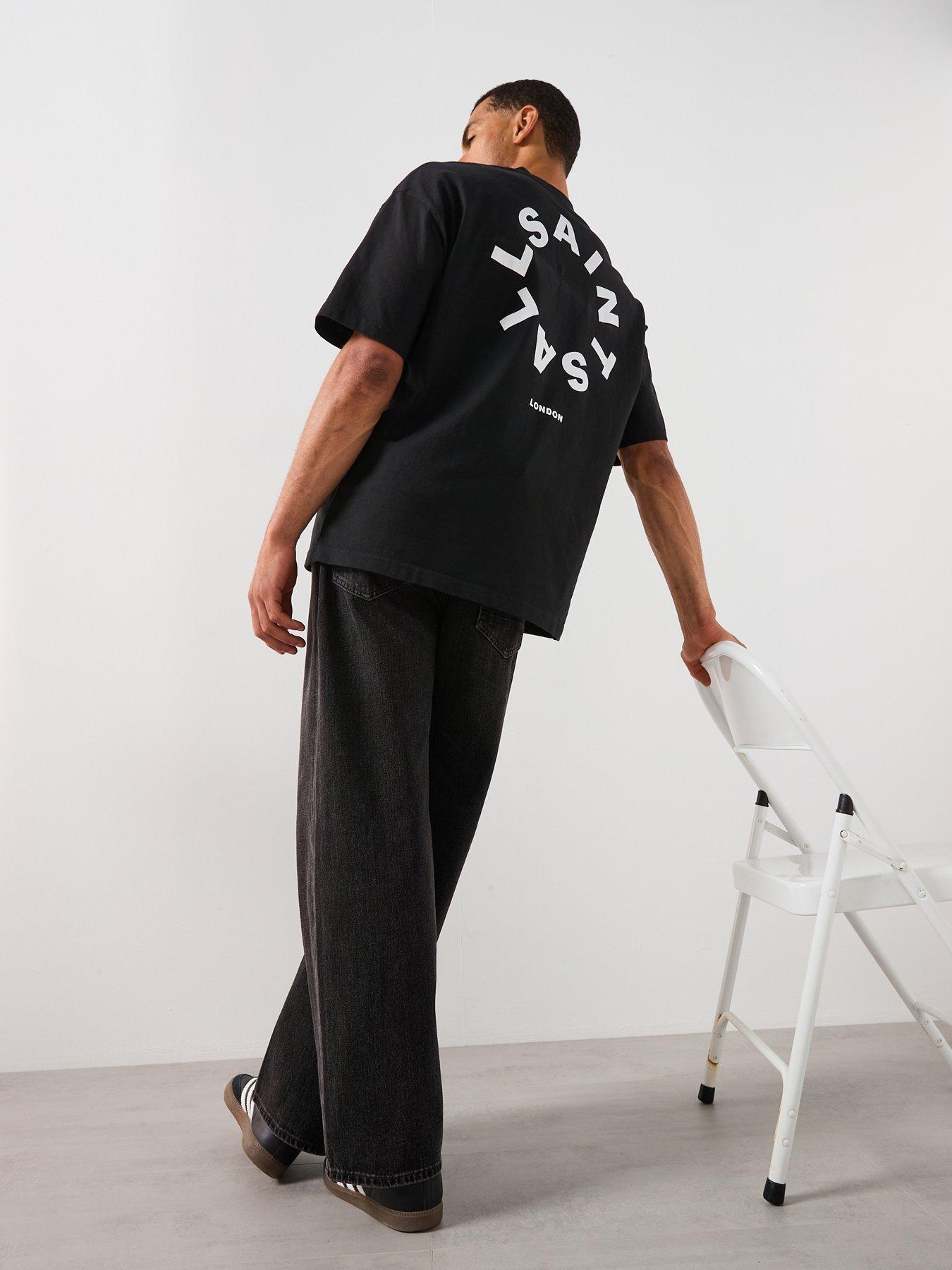 AllSaints All Saints Tierra Short Sleeve Crew Neck T-Shirt - Black