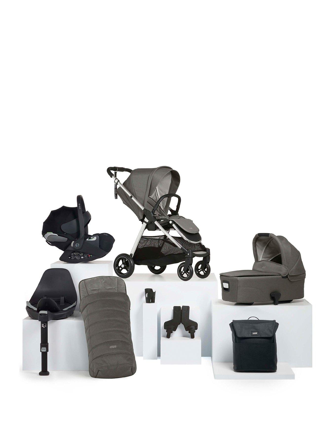 Image 1 of 7 of Mamas & Papas Flip XT3 Harbour Grey 8 Piece Complete Cloud T Kit