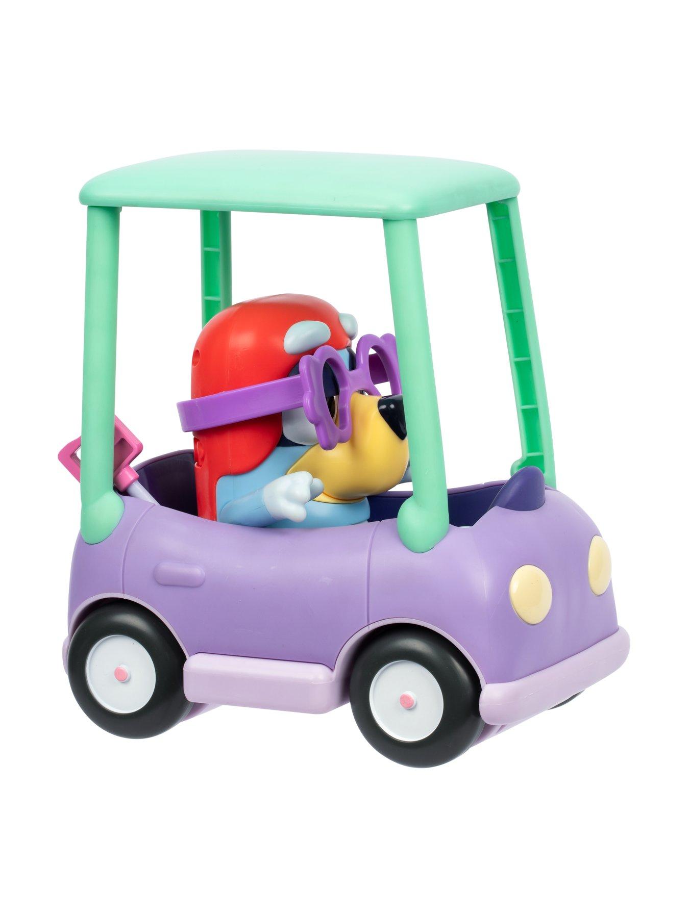 Image 4 of 8 of Bluey Chat Mates Figure &amp; Vehicle - Grannies Car With Janet