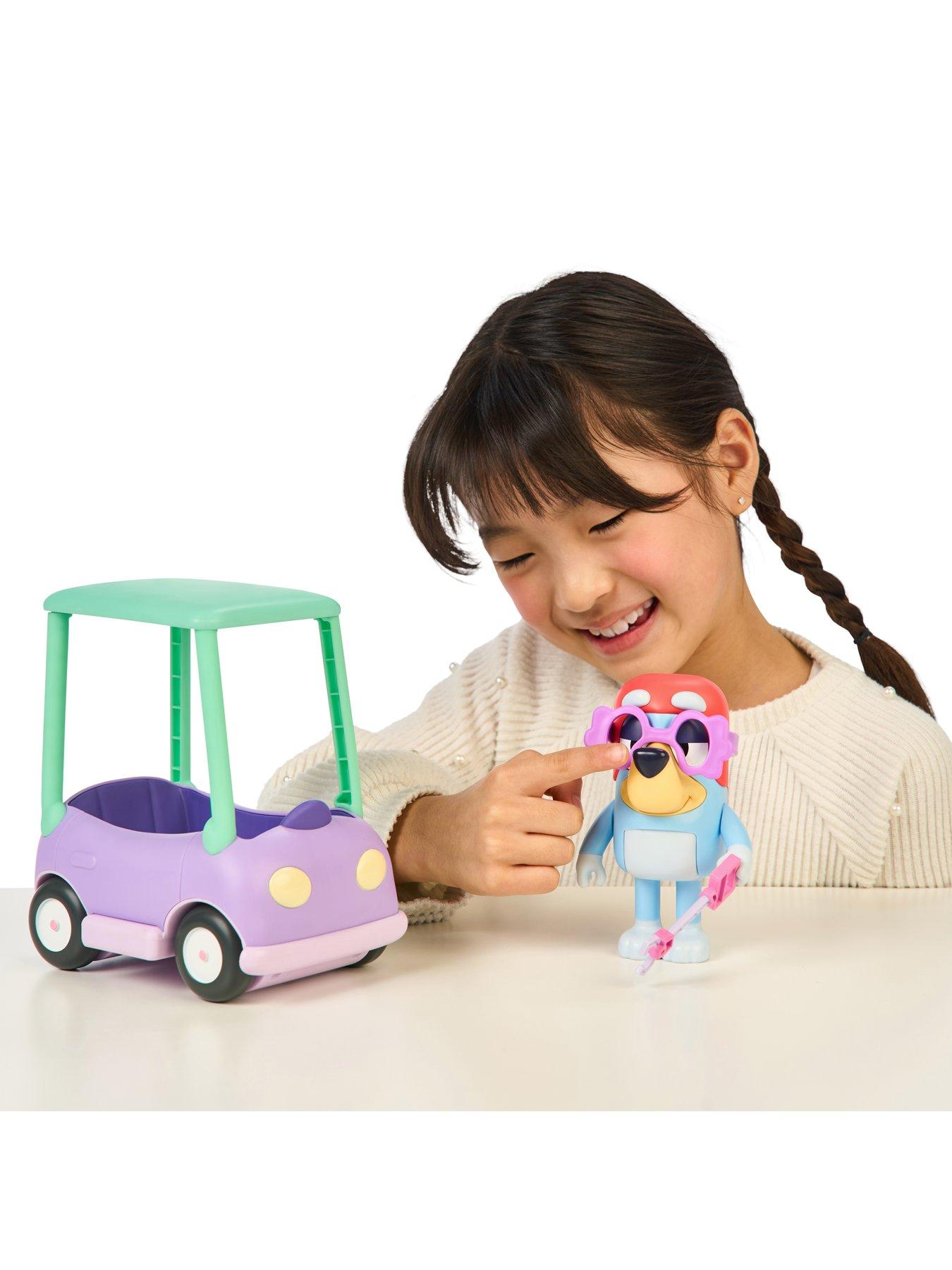 Bluey Chat Mates Figure & Vehicle - Grannies Car With Janet | Very