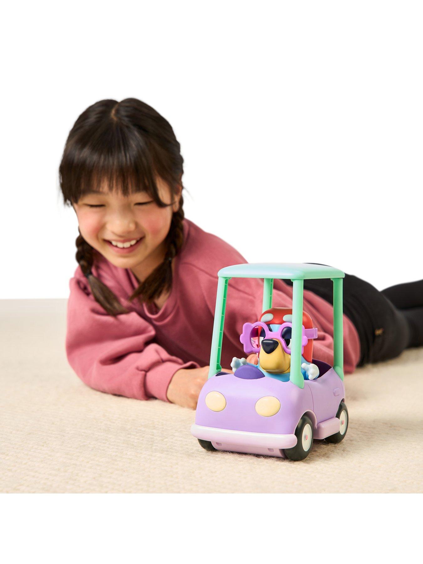 Image 7 of 8 of Bluey Chat Mates Figure &amp; Vehicle - Grannies Car With Janet