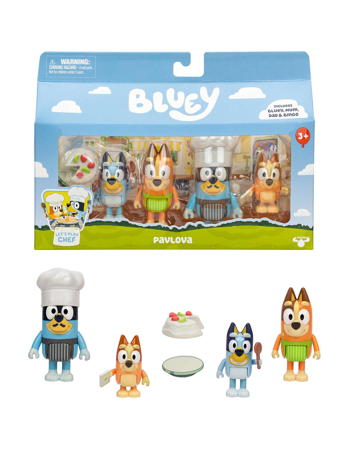 undefined Lets Play Chef Bluey Pavlova 4 Figure Pack