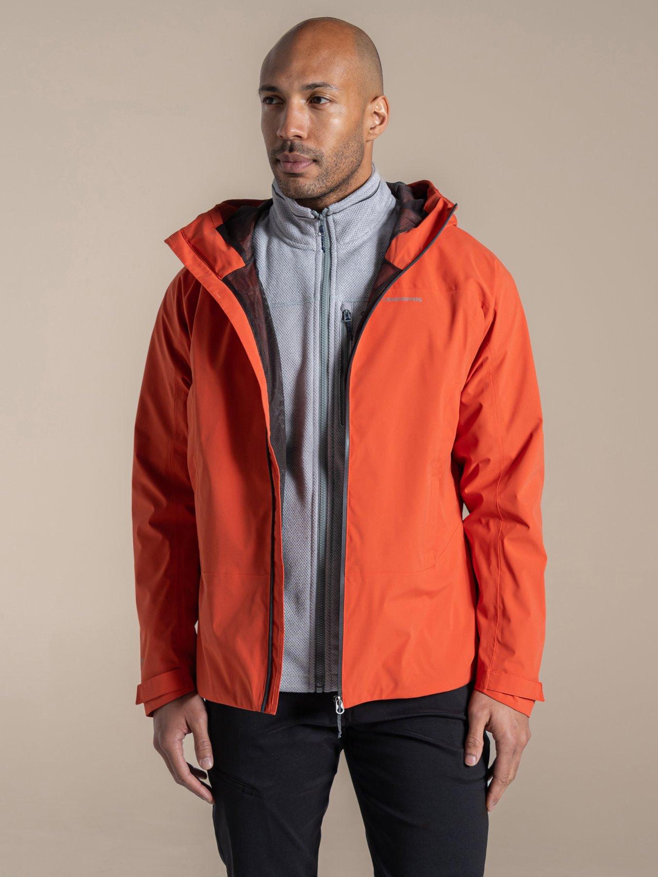 undefined Mens Ponsa Waterproof Jacket - Orange