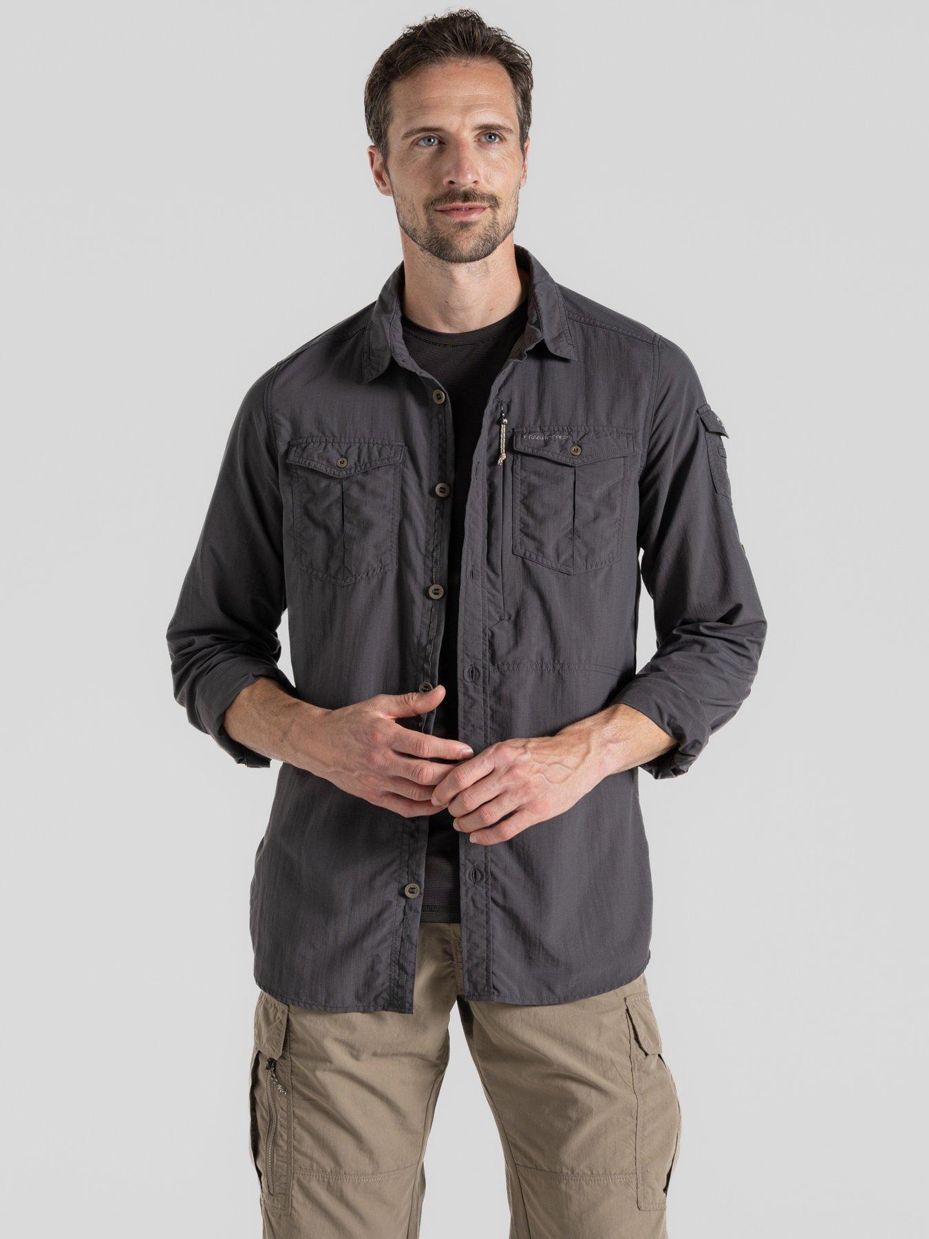 undefined Mens Nosife Adventure Long Sleeved Shirt - Black