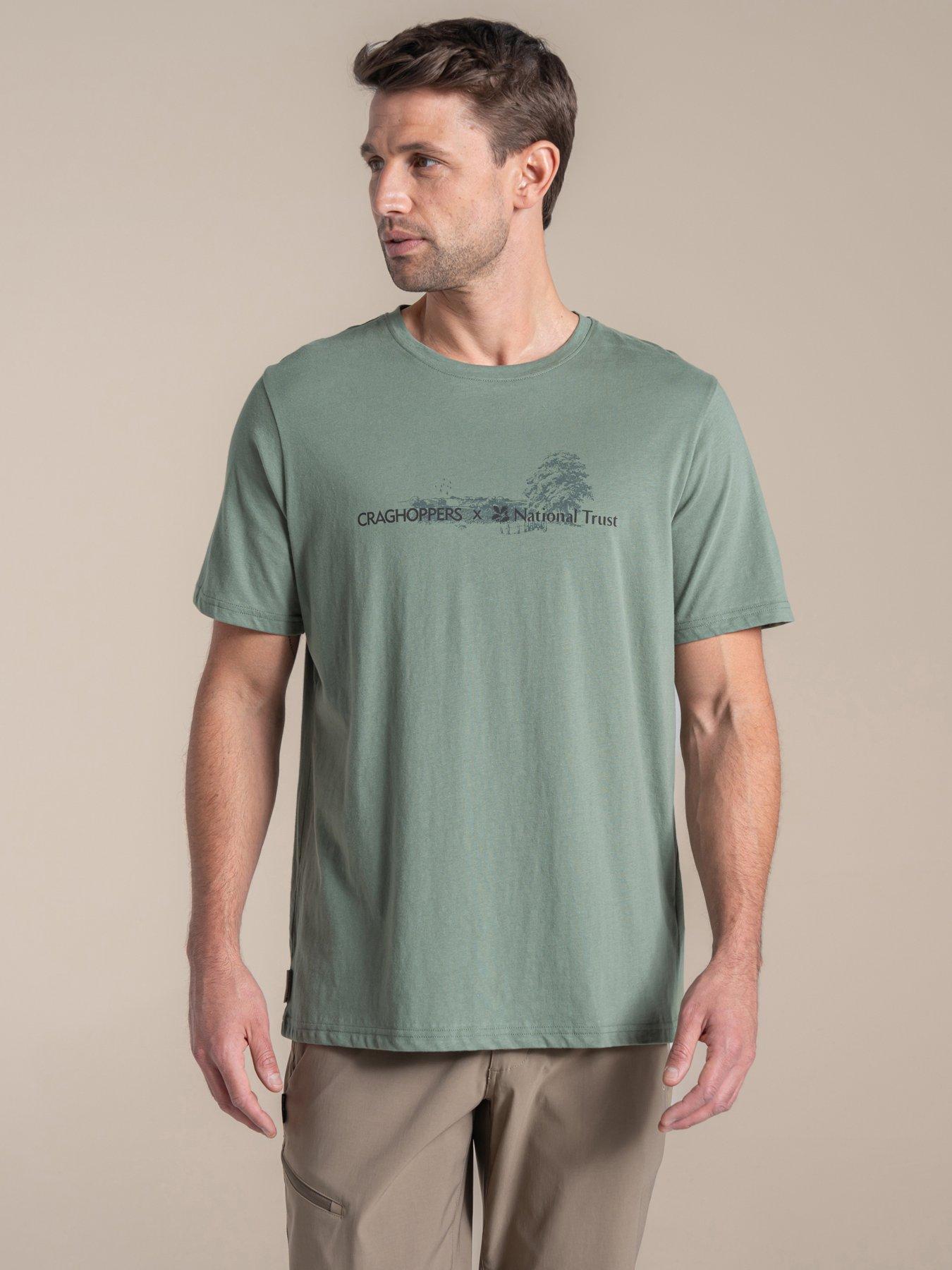 undefined National Trust Sabden Short Sleeved T-Shirt - Green