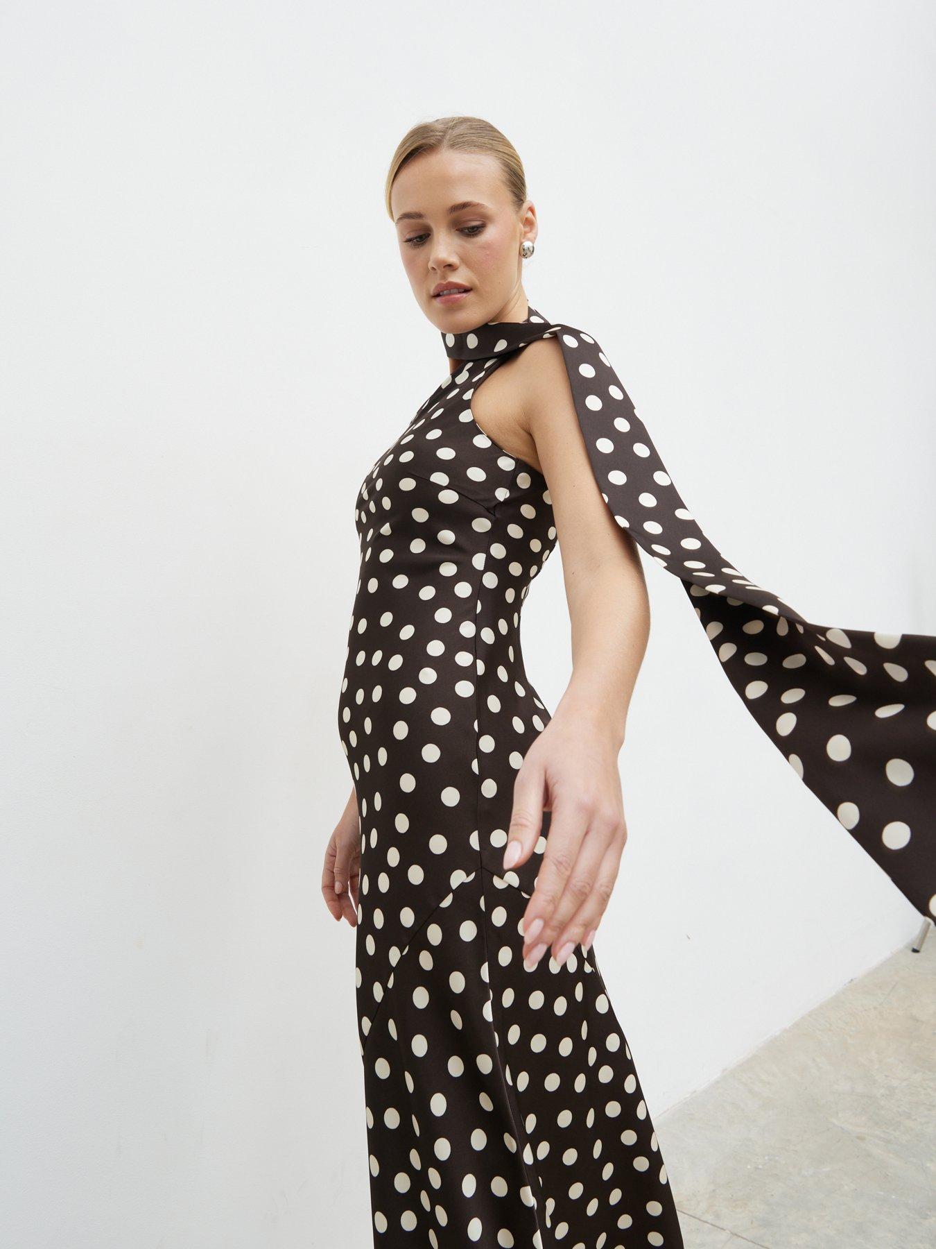 Pretty Lavish Sheree Midaxi Dress - Brown