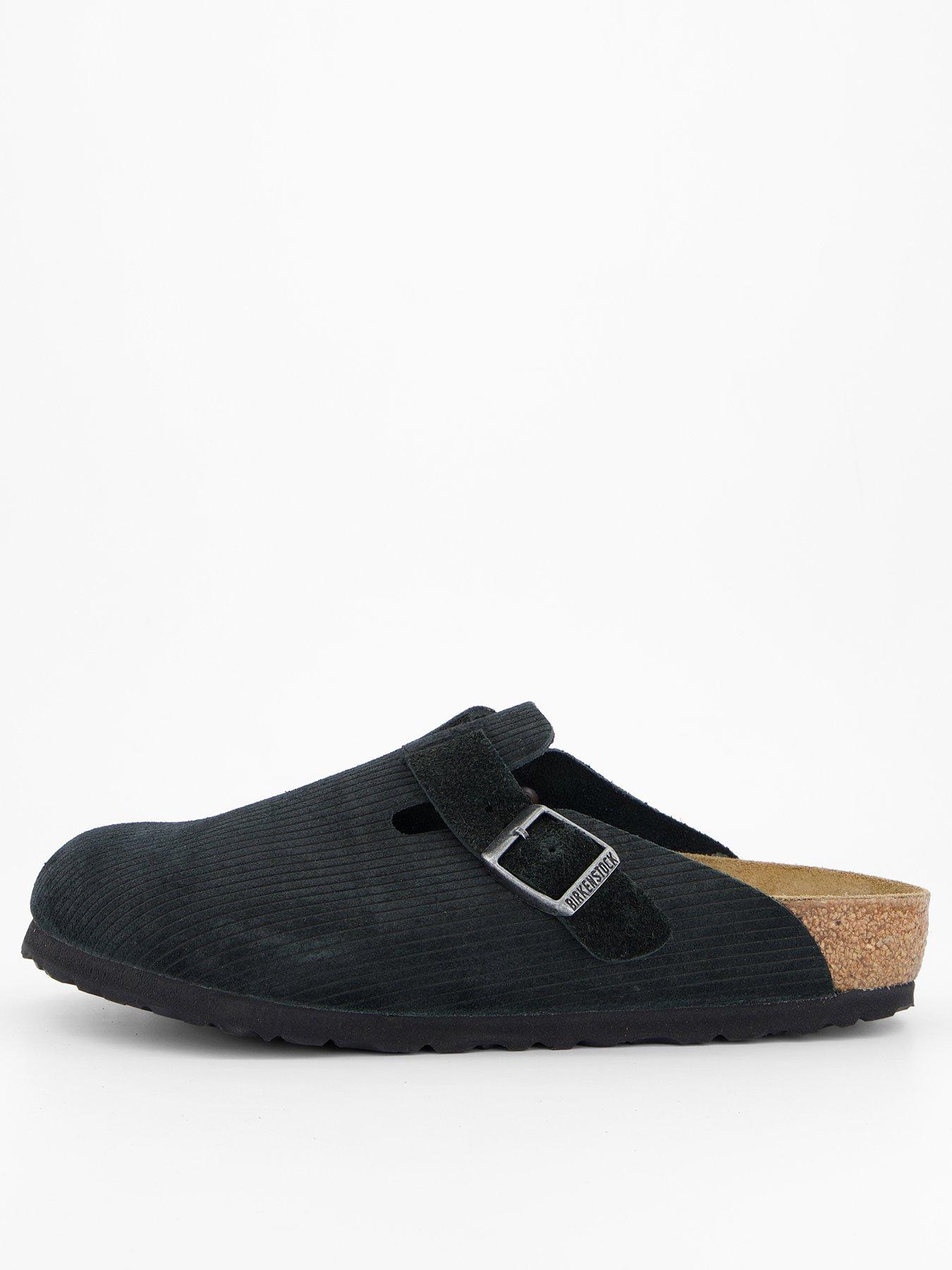 Birkenstock Boston Suede Clog - Corduroy Black