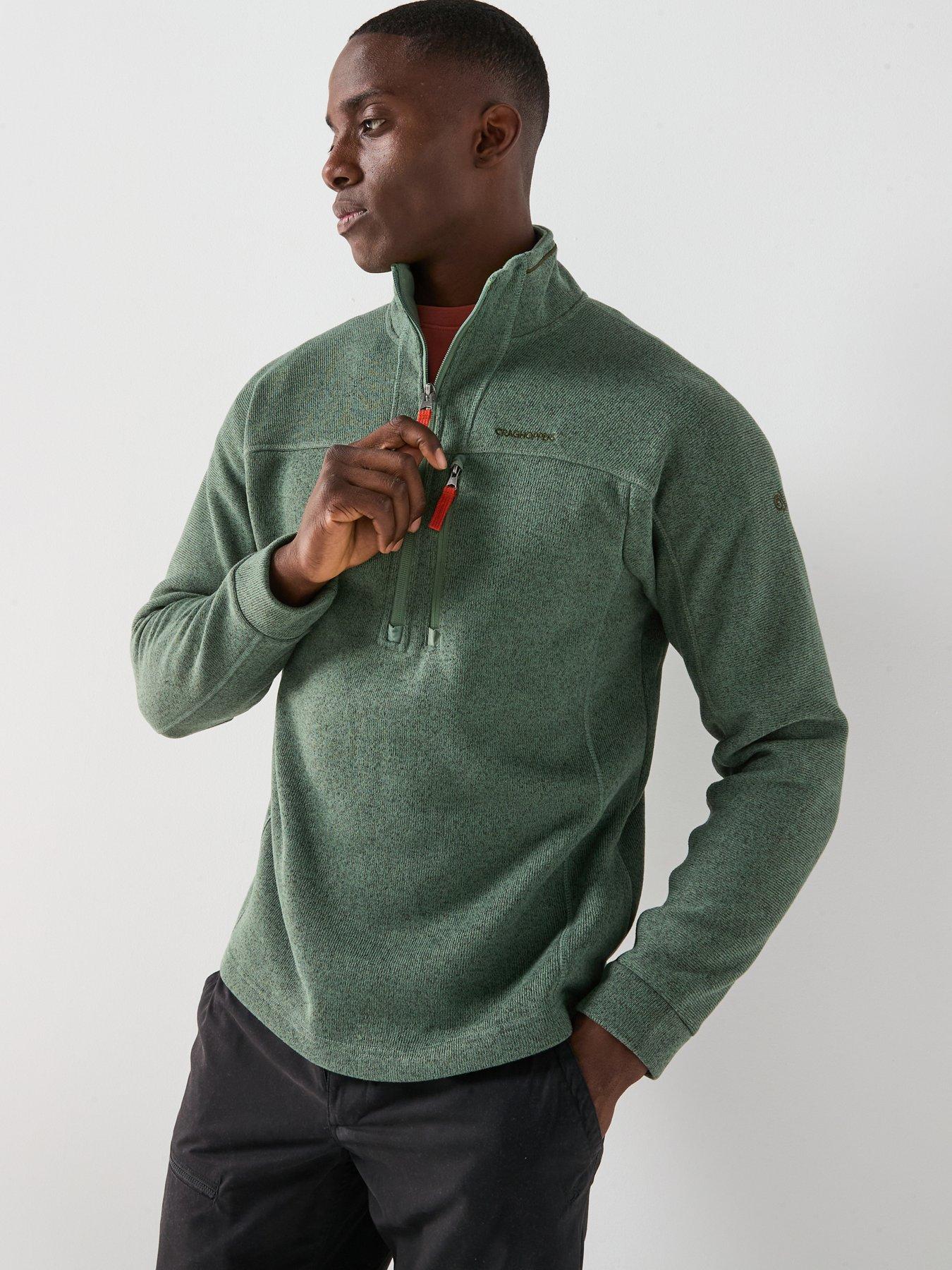 undefined Mens Torney Half Zip Fleece - Green