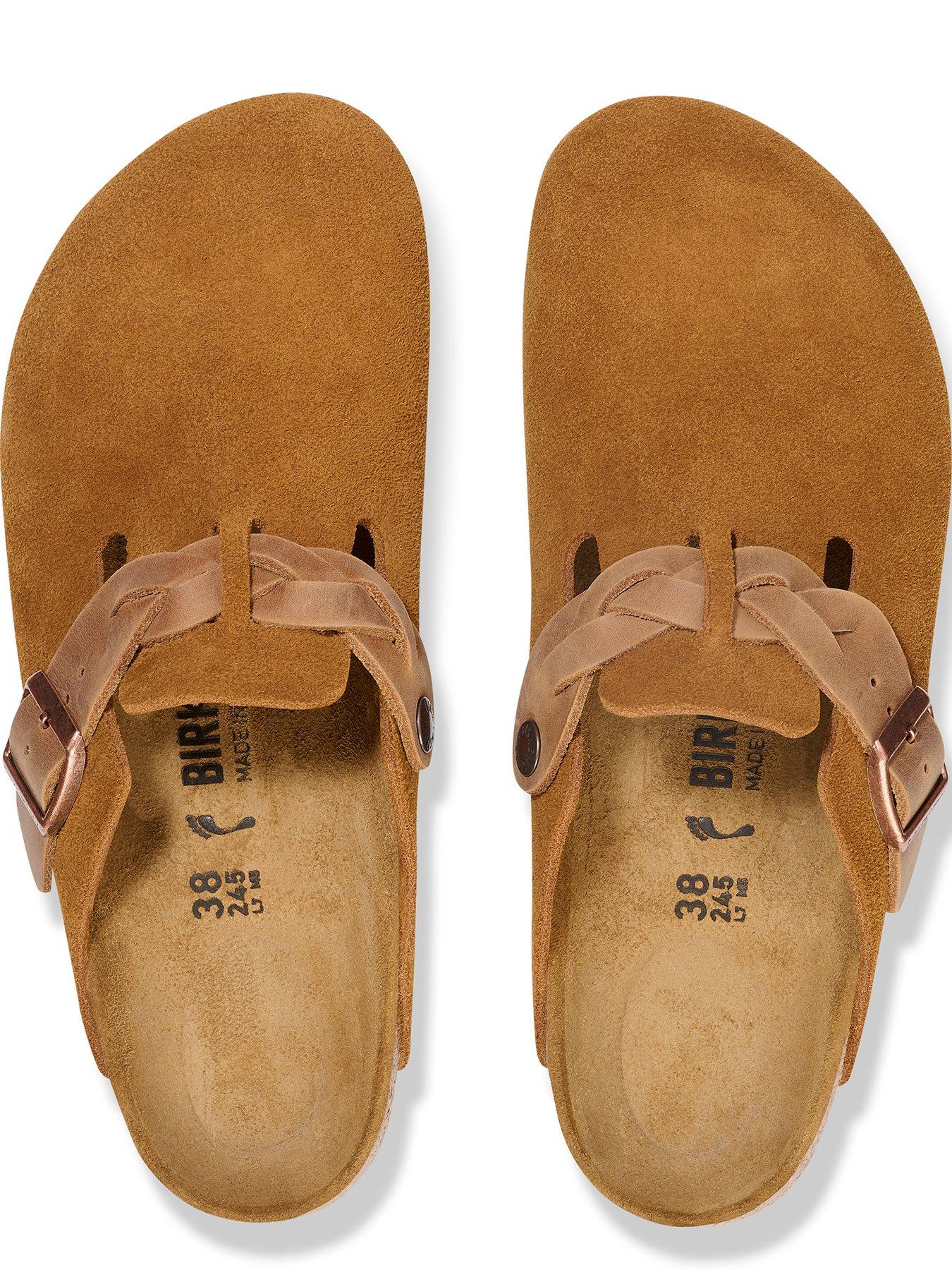 Image 4 of 4 of Birkenstock Boston Braided Suede Clog - Mink