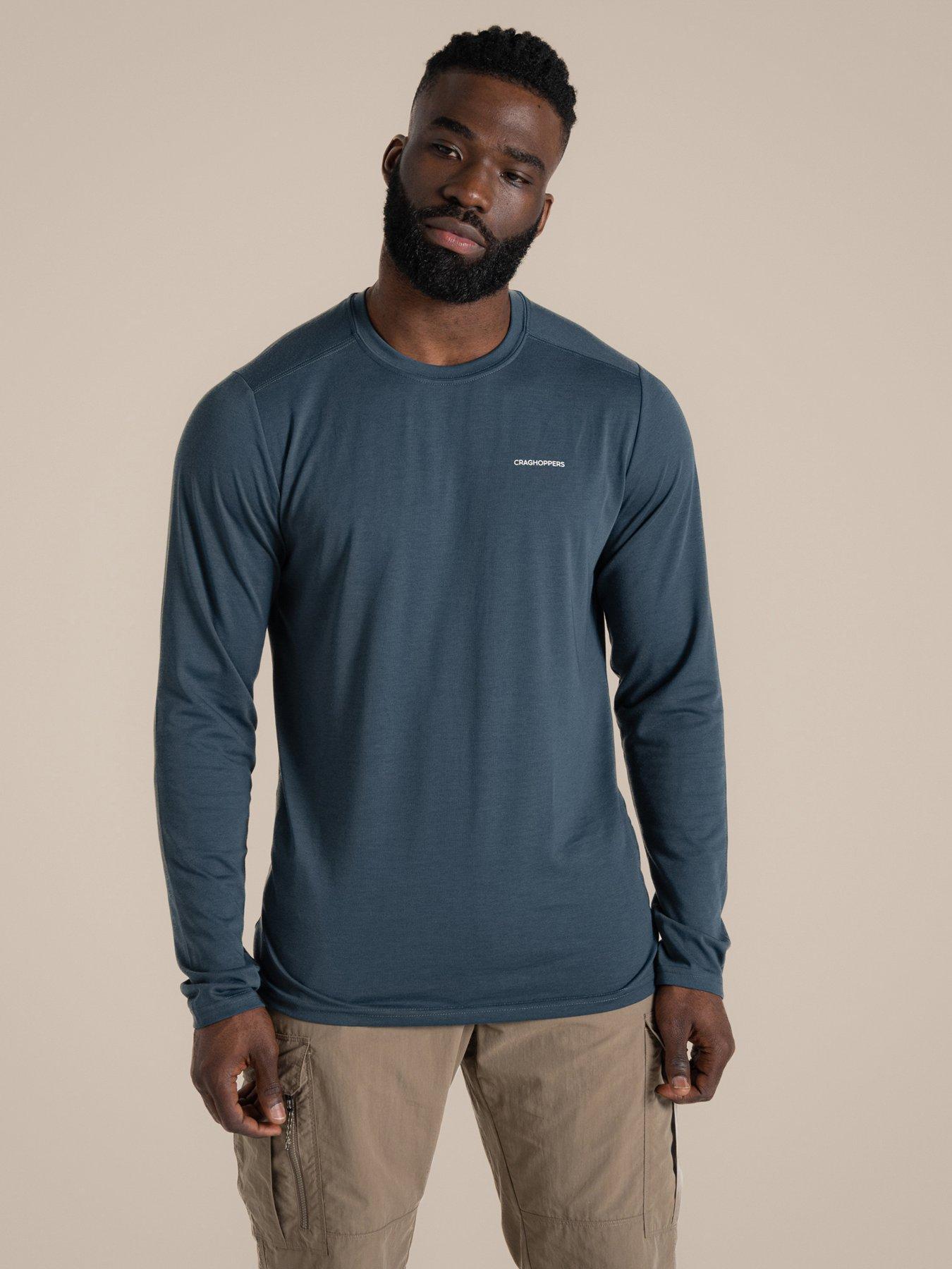 undefined Mens Nosife Abel Long Sleeved T-Shirt - Blue