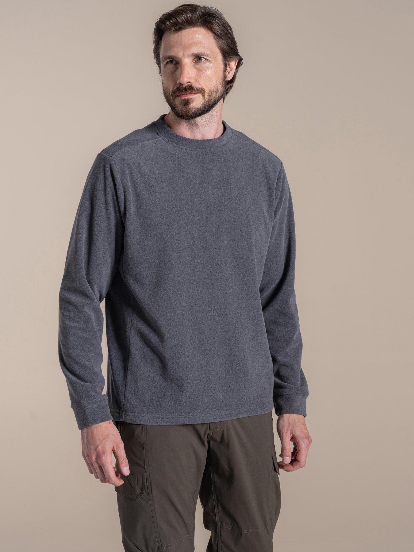 Craghoppers Mens Corey Crew Neck Fleece Sweatshirt, Black, Size 2Xl, Men