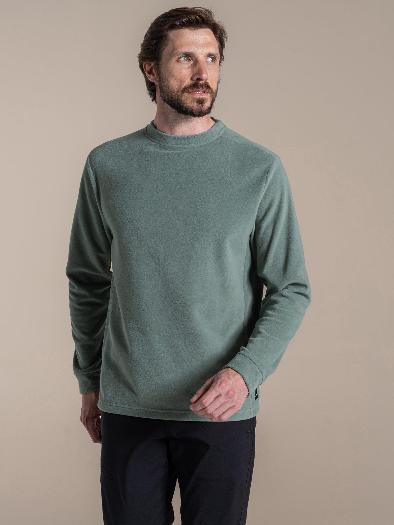 Craghoppers Mens Corey Crew Neck Fleece Sweatshirt - Green