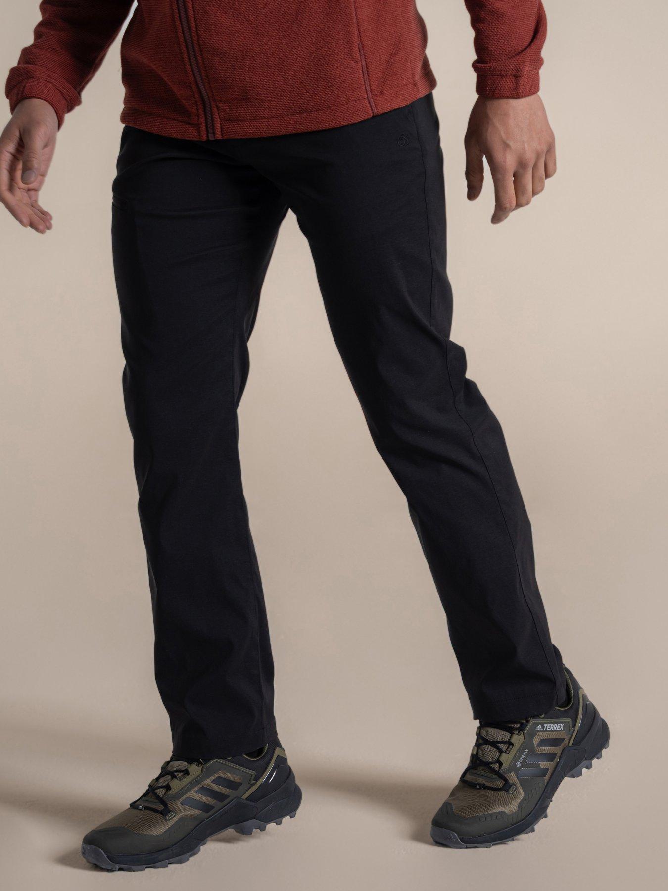 Craghoppers Mens Kiwi Pro Trousers, Black, Size 34R, Men