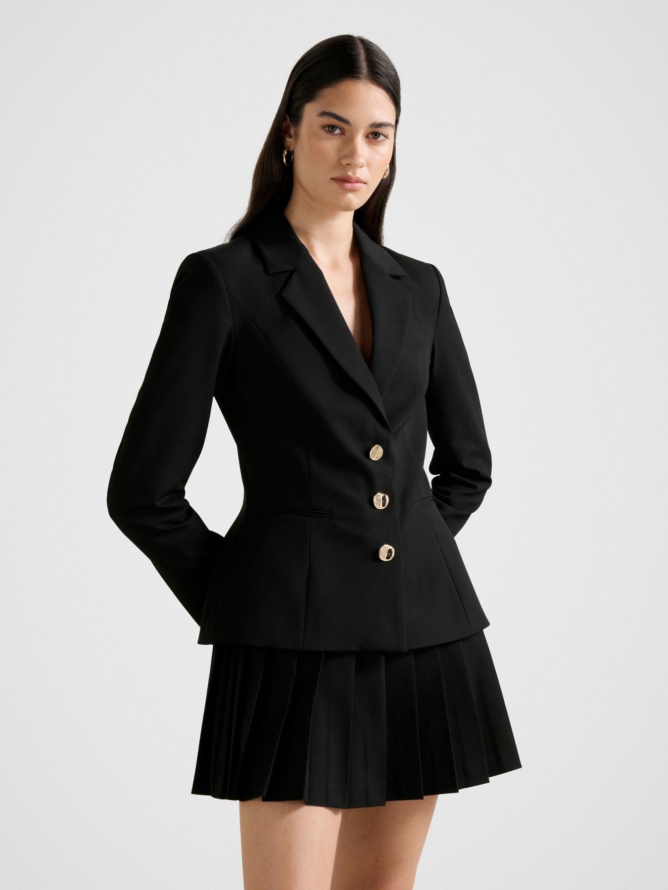 Forever New Lenora 2 In 1 Blazer Mini Dress - Black
