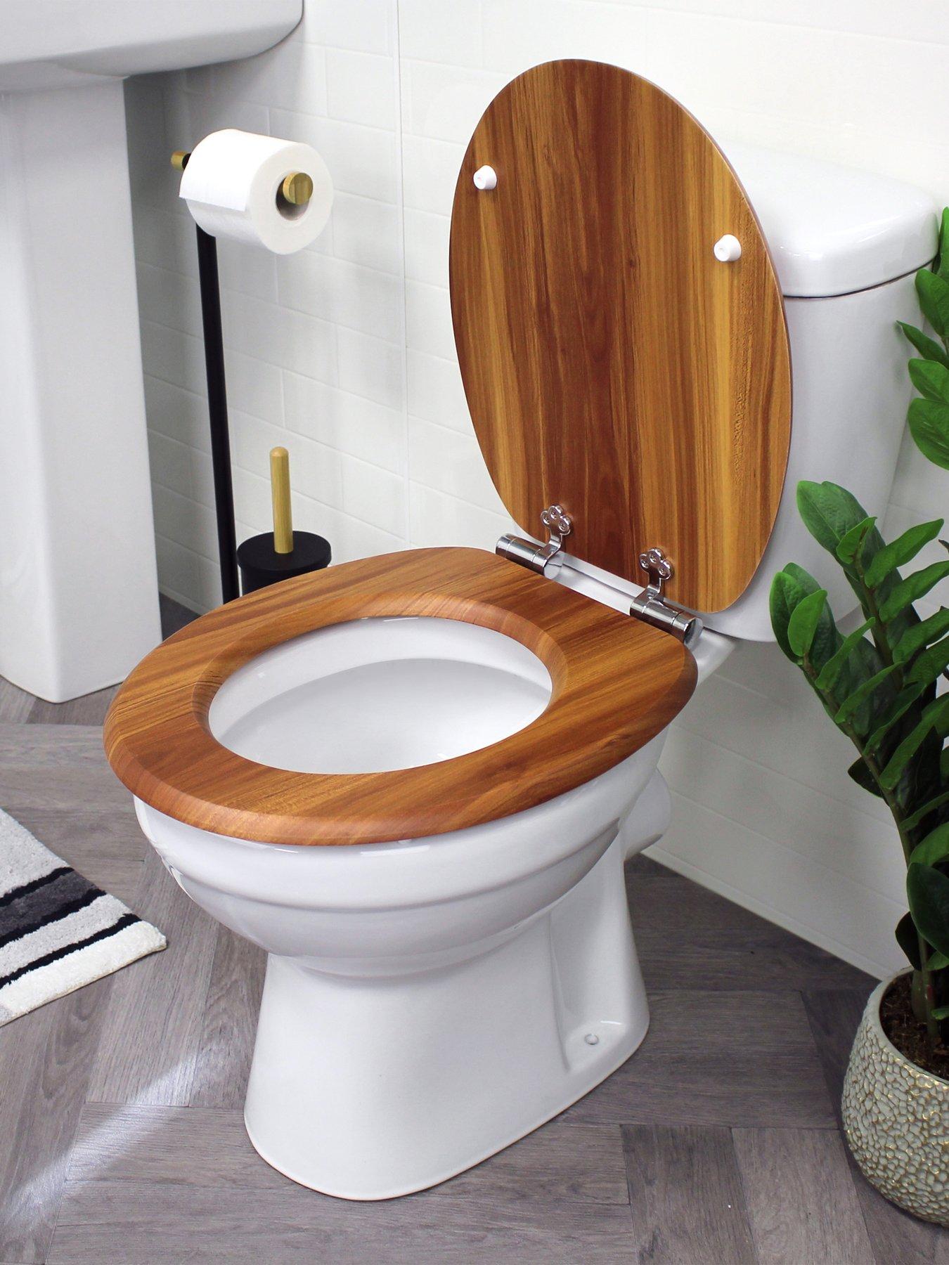 Image 3 of 5 of Showerdrape Norfolk Soft Close Antibacterial Wooden Toilet Seat
