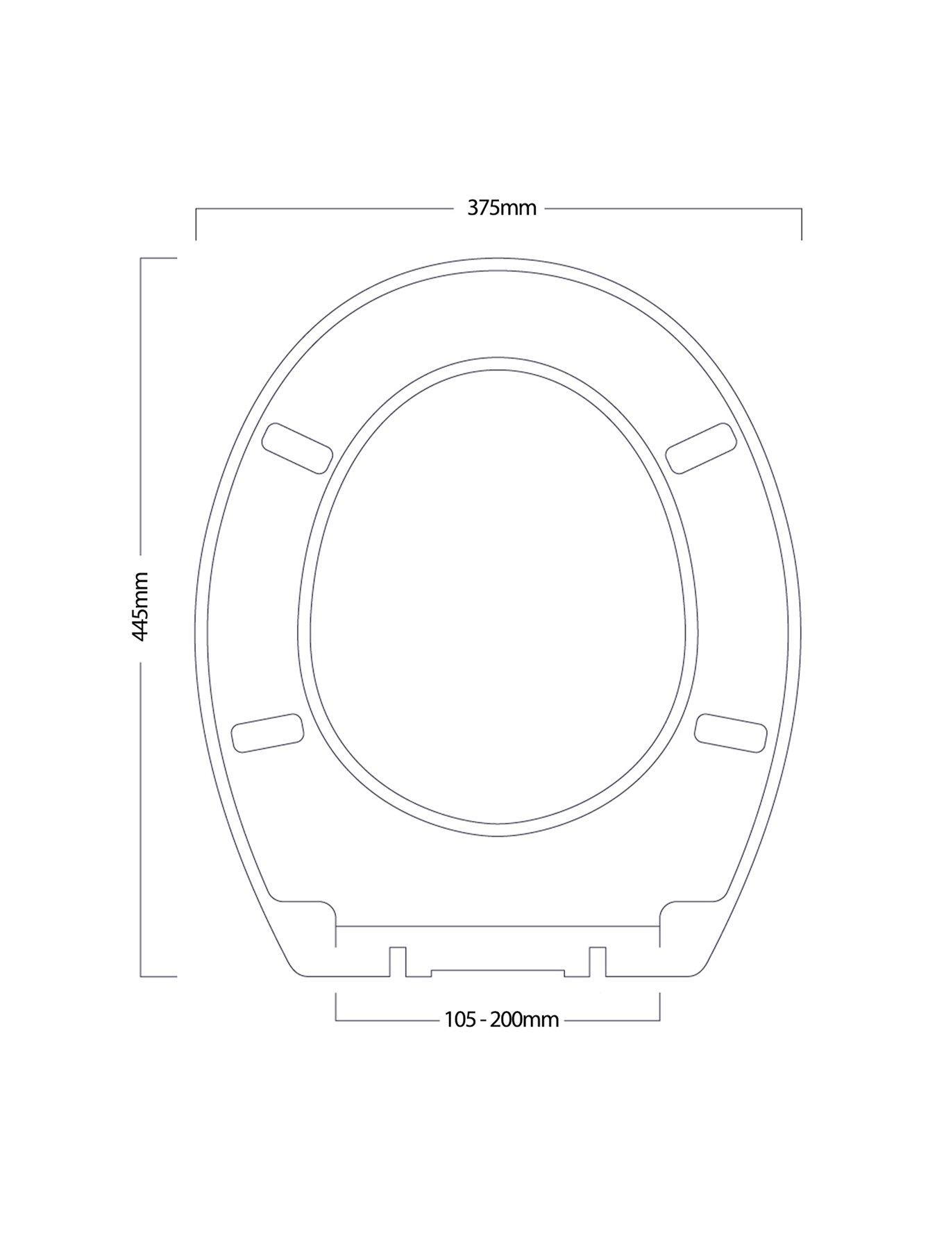 Image 4 of 5 of Showerdrape Norfolk Soft Close Antibacterial Wooden Toilet Seat
