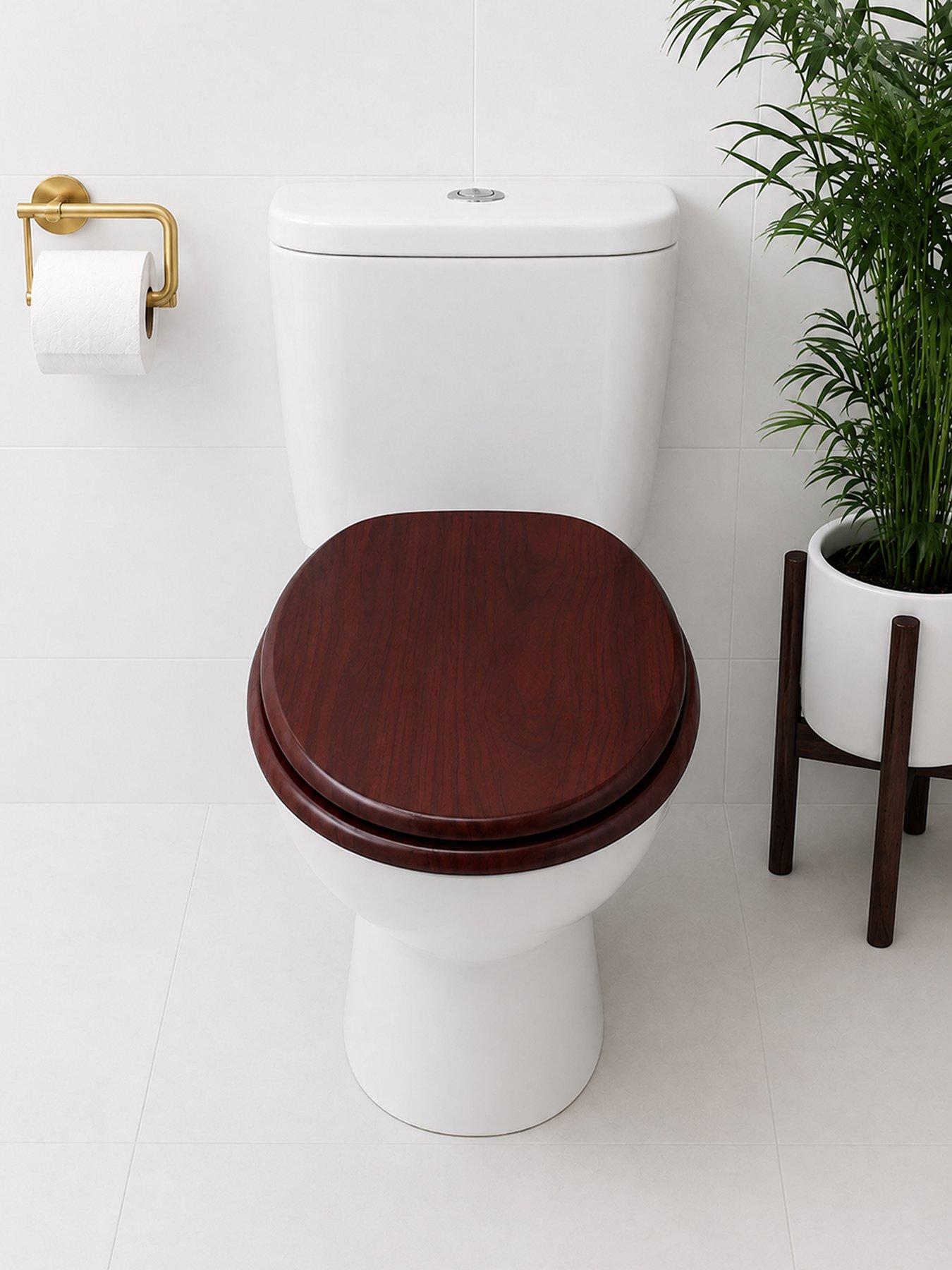Showerdrape Oxford Wooden Antibacterial Toilet Seat