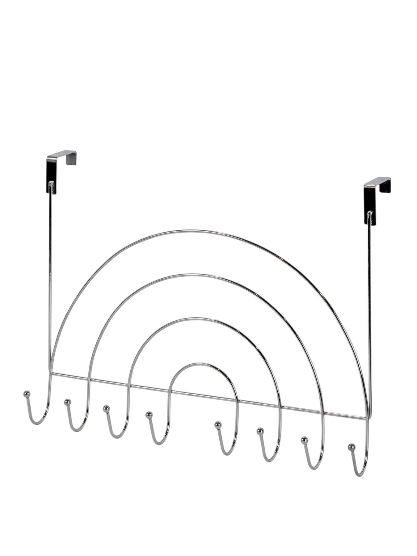 Showerdrape Rainbows Over Door Hooks Chrome