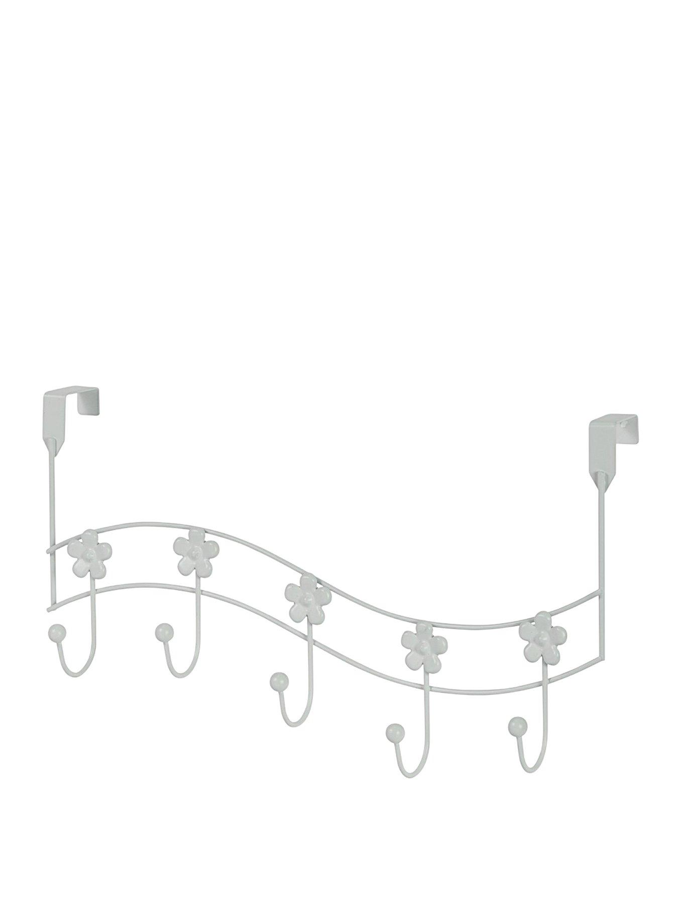 undefined Flowers Over Door Hooks Pink